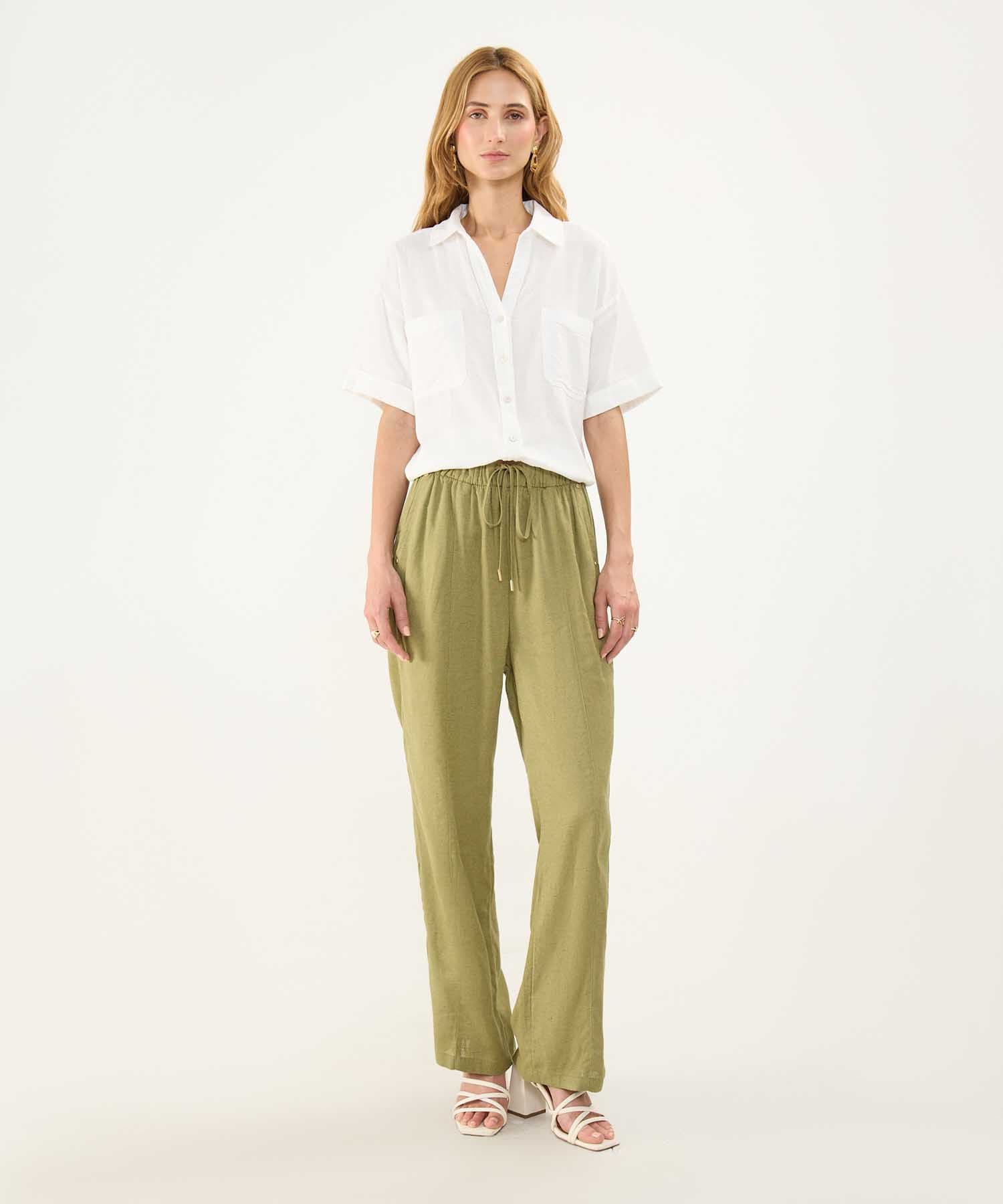 Camisa Calima de Ciudad blanco para mujer, vista 2