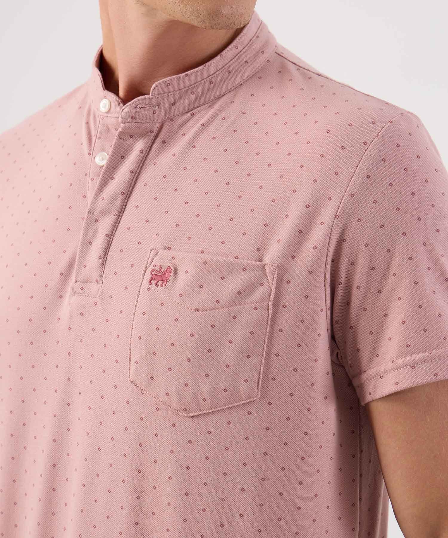 Polo Julieta Ligero rosa empolvado para hombre, vista 3