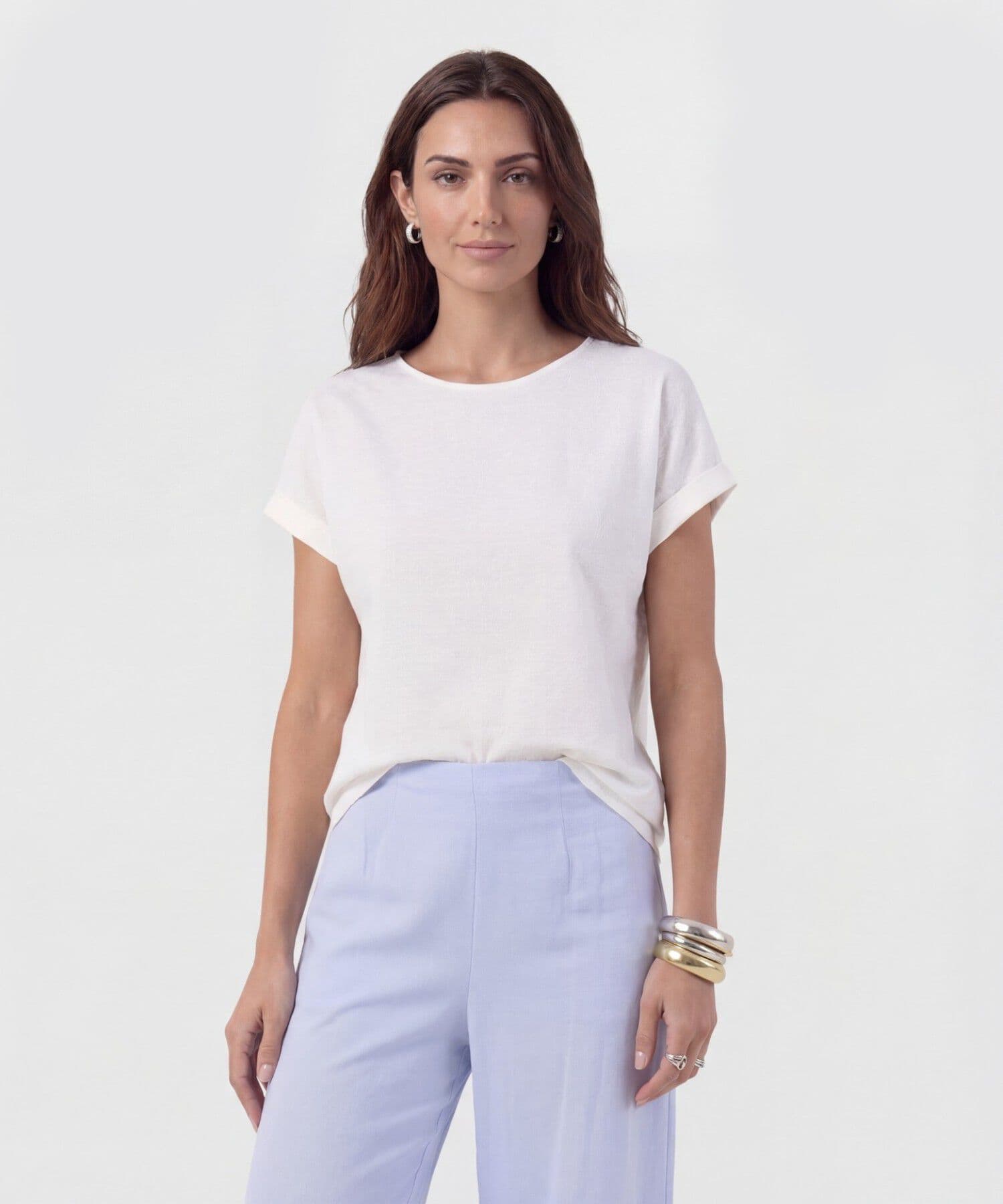 Blusa Marfil Natural blanco para mujer, vista principal