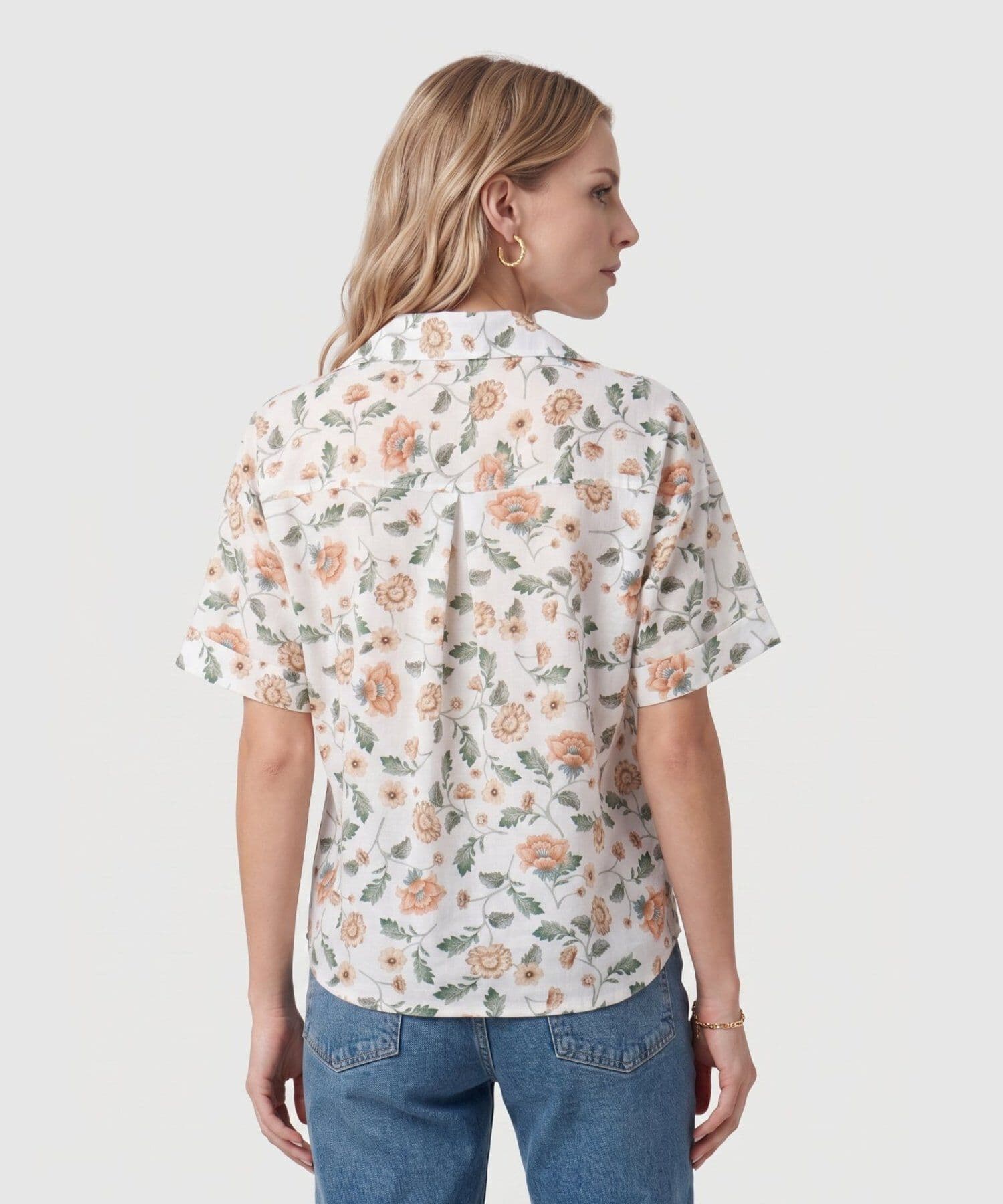 Camisa Marfil Sastre blanco para mujer, vista 4
