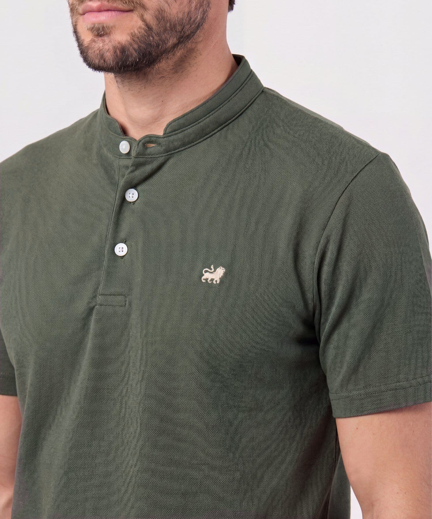 Polo Celeste Edición Índigo verde oliva para hombre, vista 3