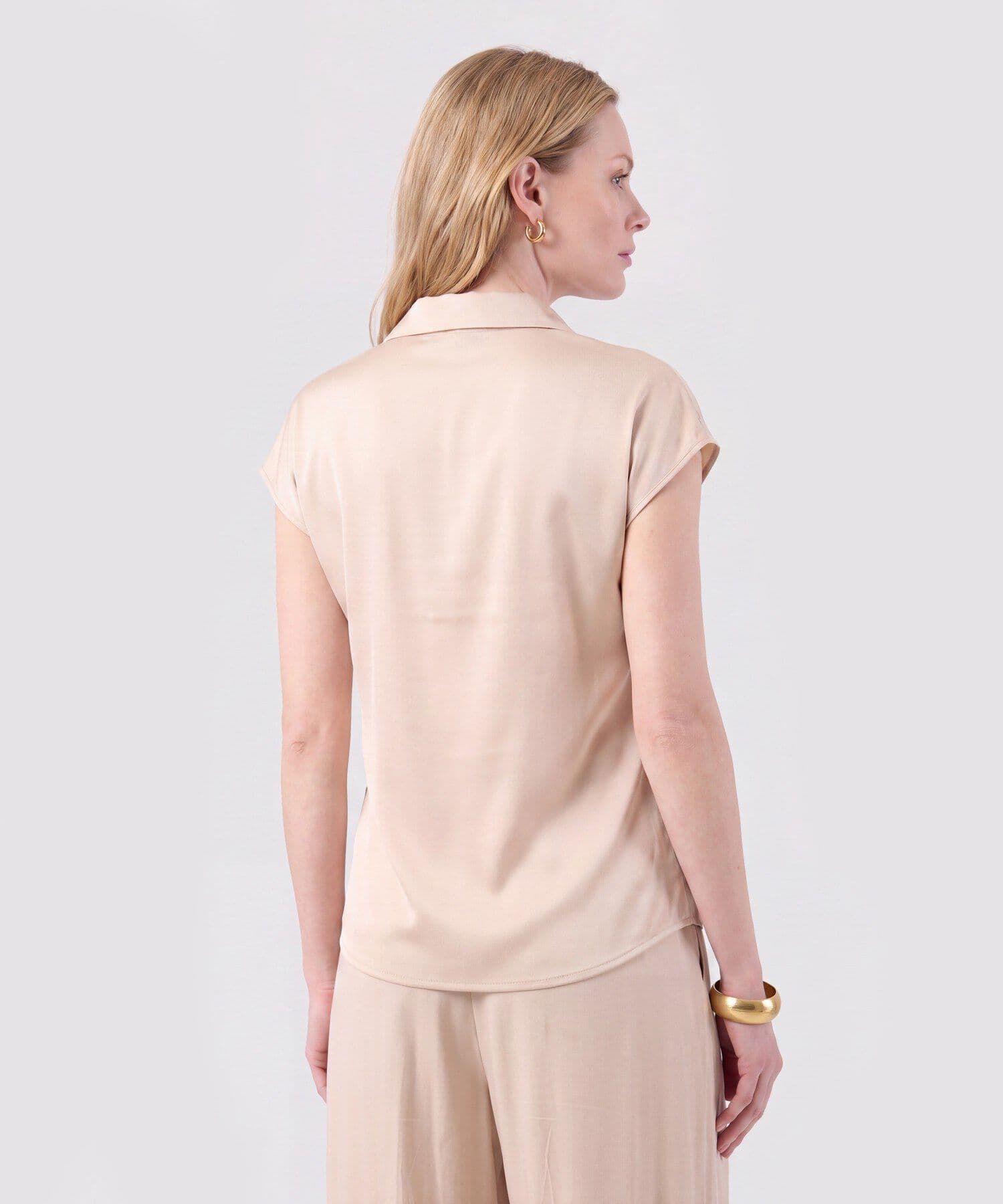 Blusa Amalia de Viaje rosa empolvado para mujer, vista 4