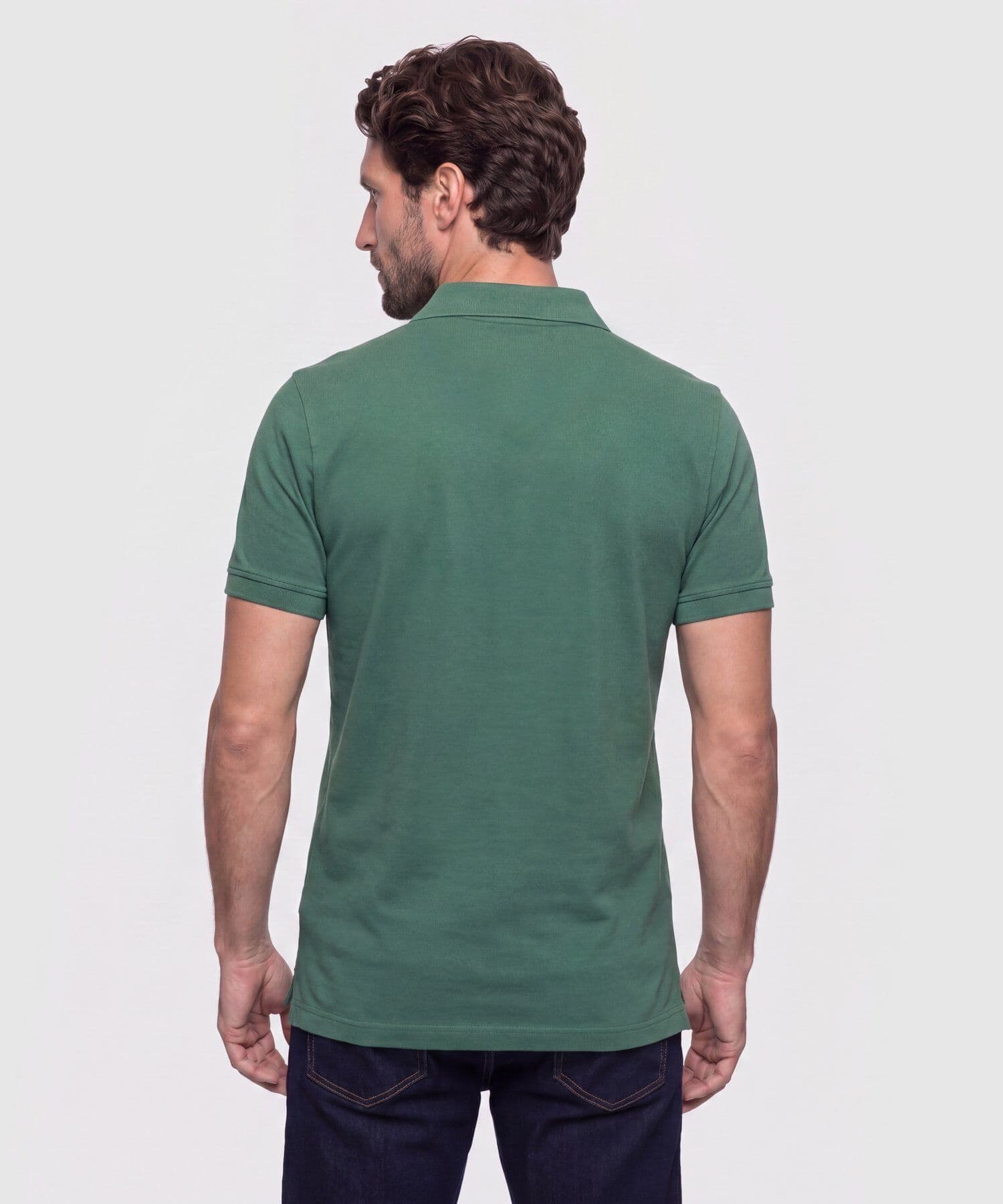 Polo Solana de Ciudad verde oliva para hombre, vista 4