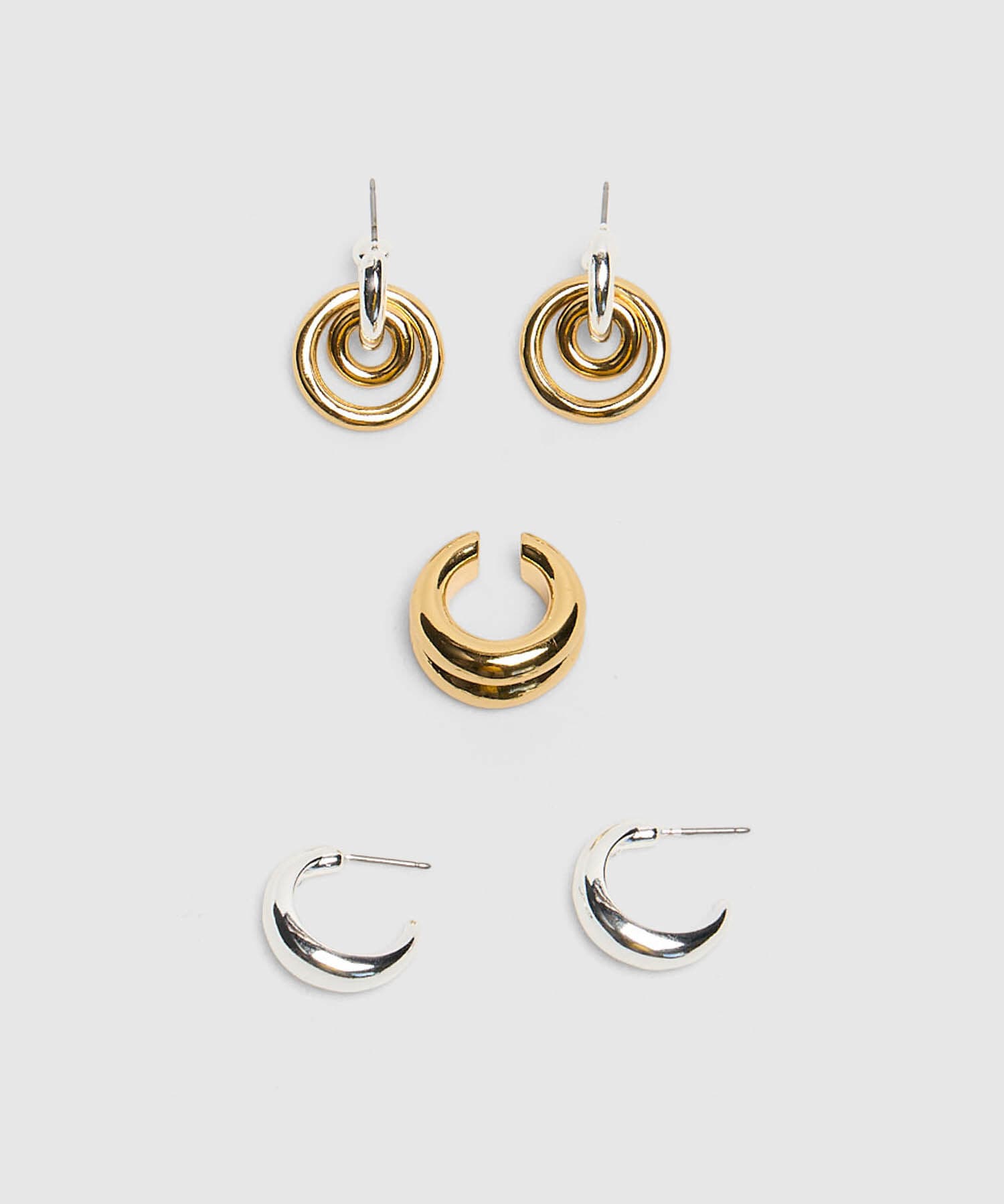 Aretes Bahía Sastre café para mujer, vista principal