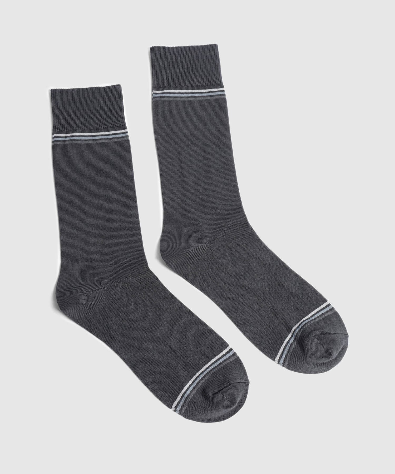Medias Sabana Relajado gris humo para hombre, vista principal