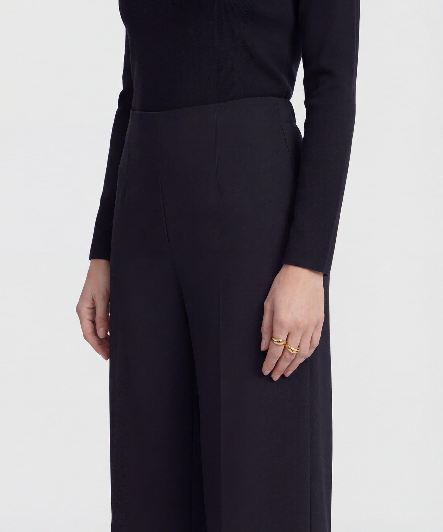 Pantalón Elisa Clásico negro para mujer, vista 3
