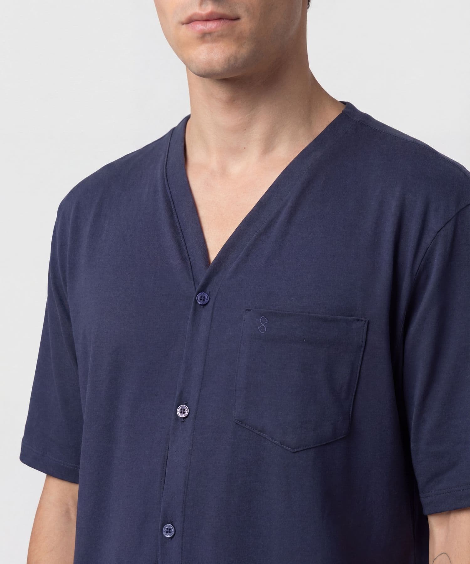 Camisa Solana de Día azul marino para hombre, vista 4