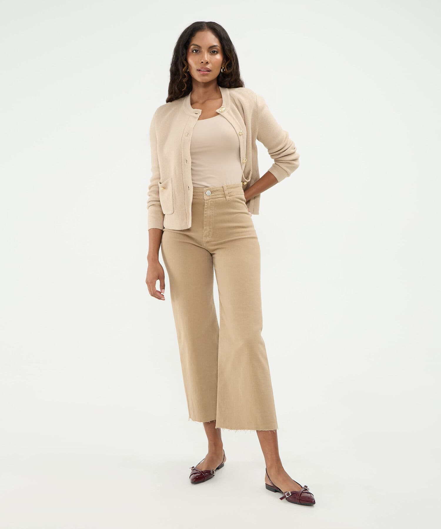 Jean Flora Suave café para mujer, vista 2