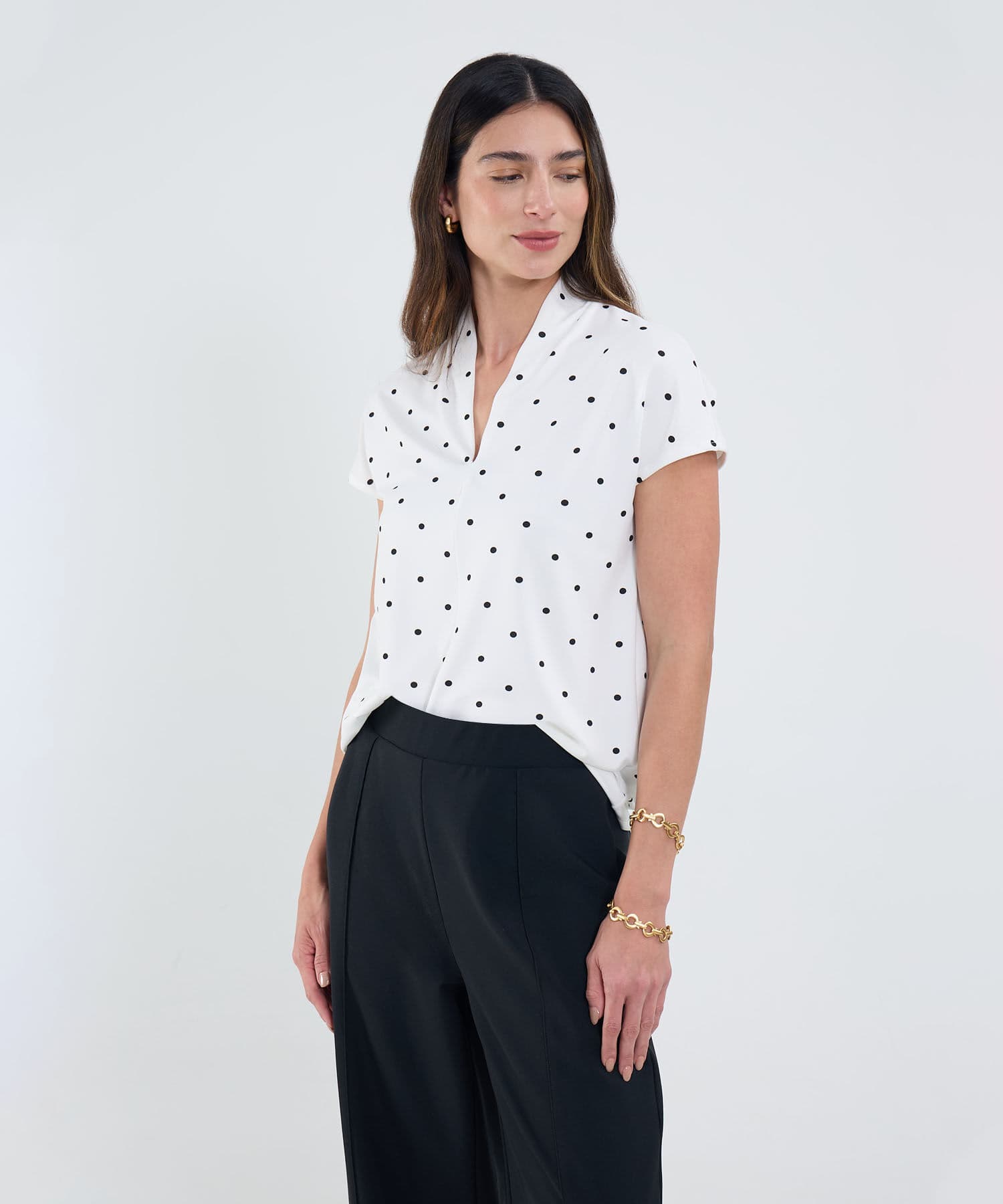 Camiseta Aura Clásico blanco para mujer, vista principal