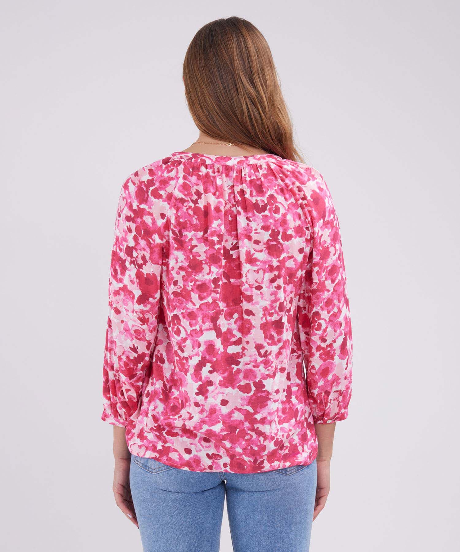 Blusa Julieta de Viaje rosa empolvado para mujer, vista 4
