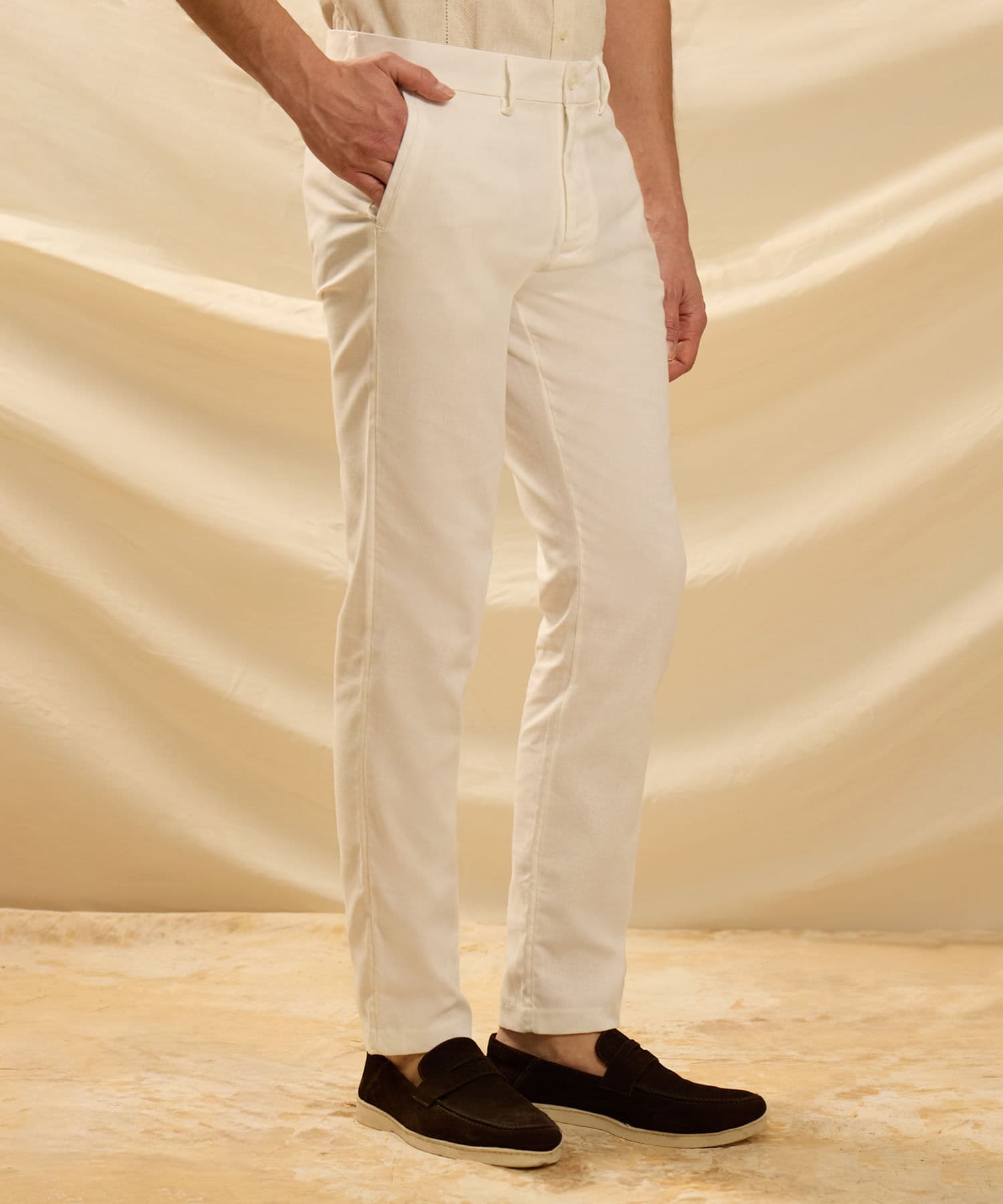 Pantalón Aura Contemporáneo blanco para hombre, vista principal