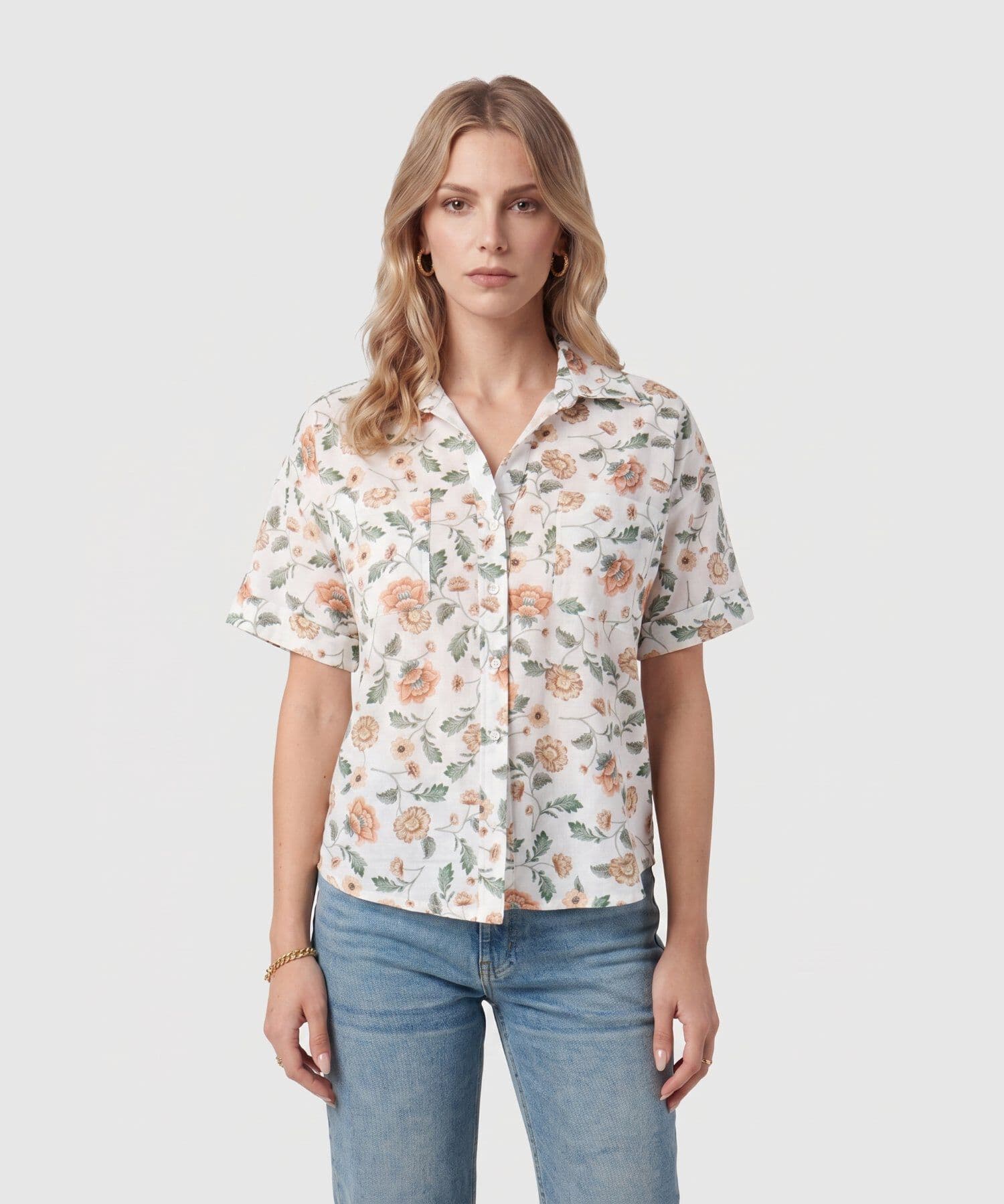 Camisa Marea Edición Índigo blanco para mujer, vista principal