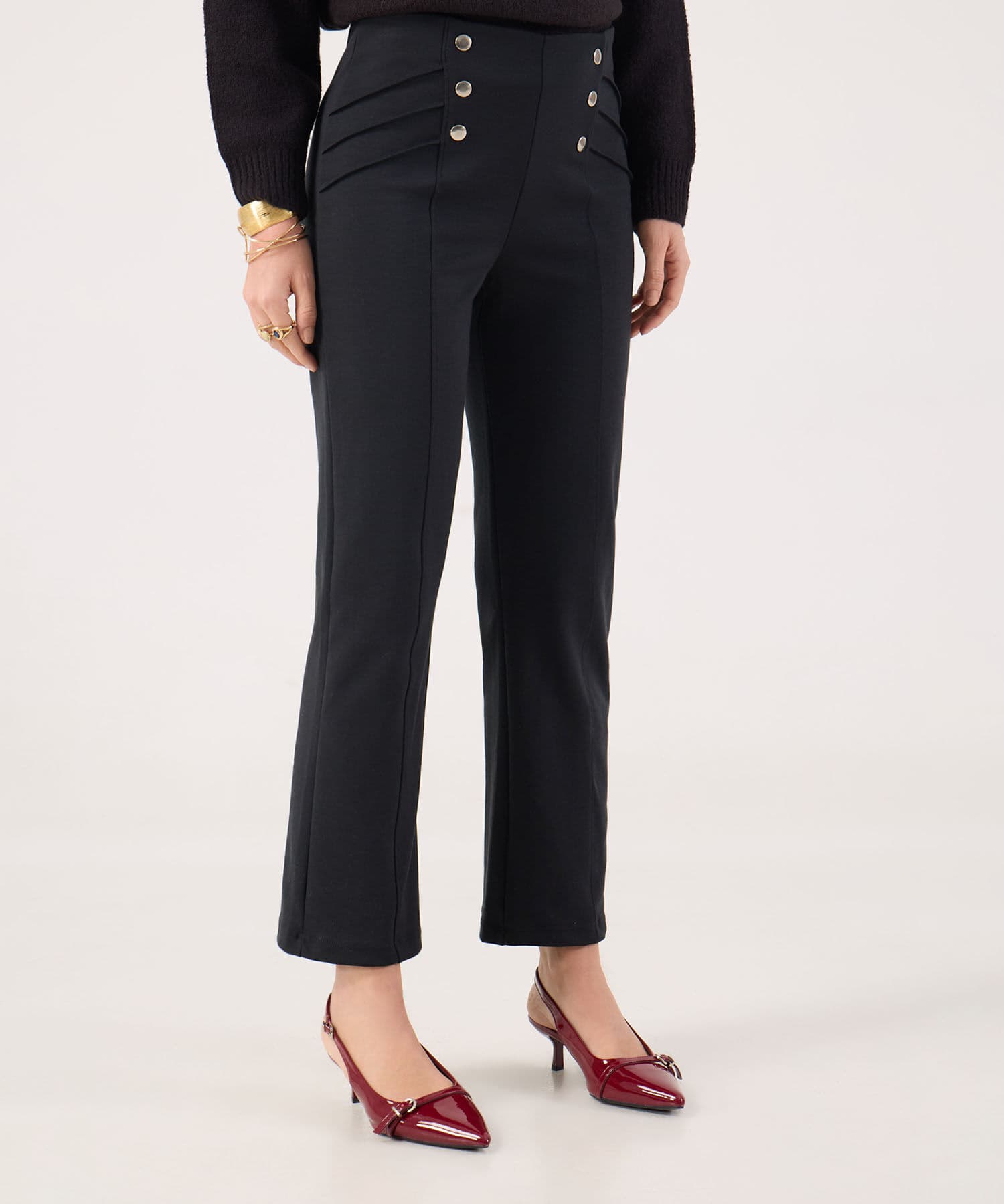 Camiseta Cobalto Texturizado negro para mujer, vista principal