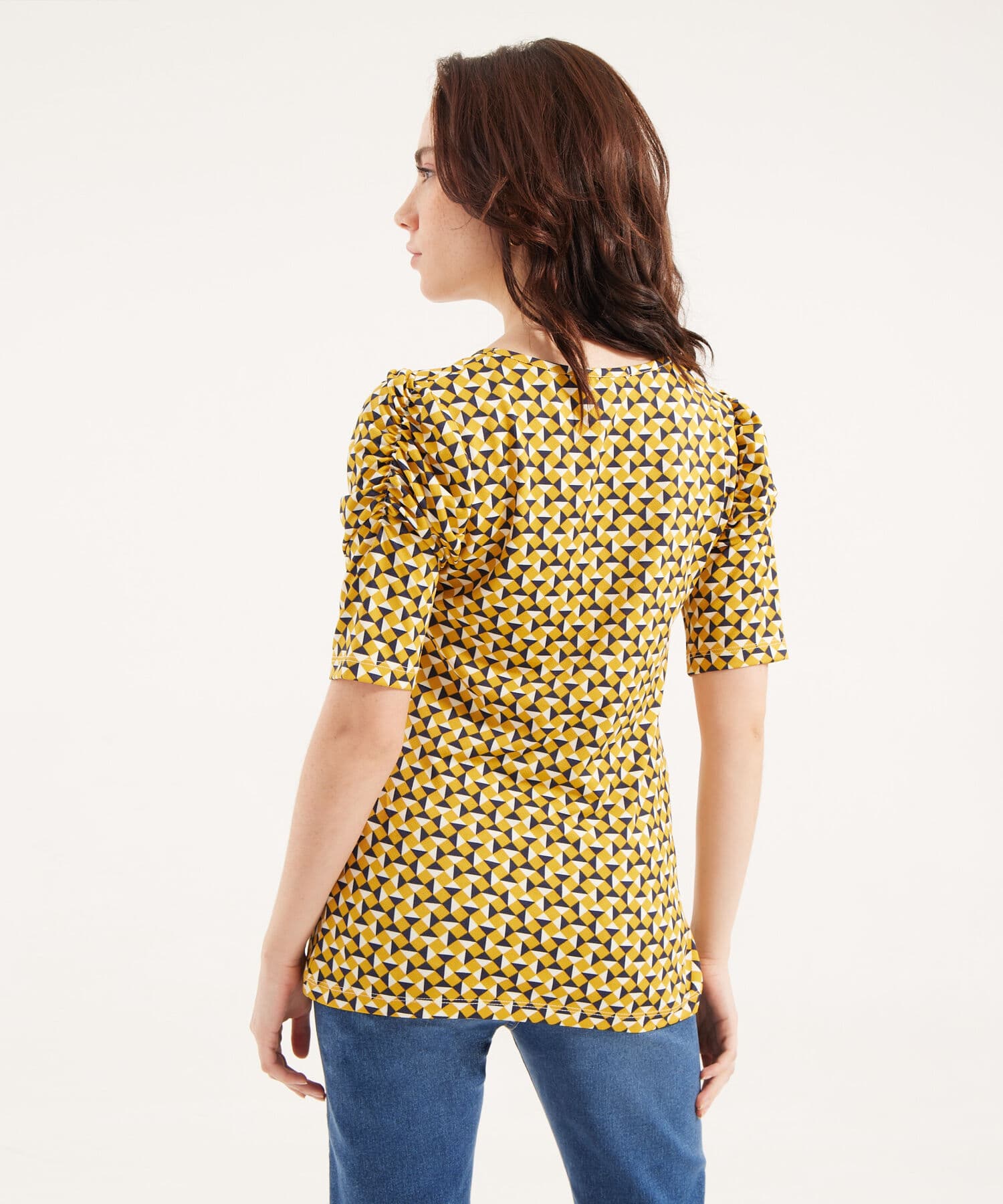Camiseta Salina de Ciudad camel para mujer, vista 3