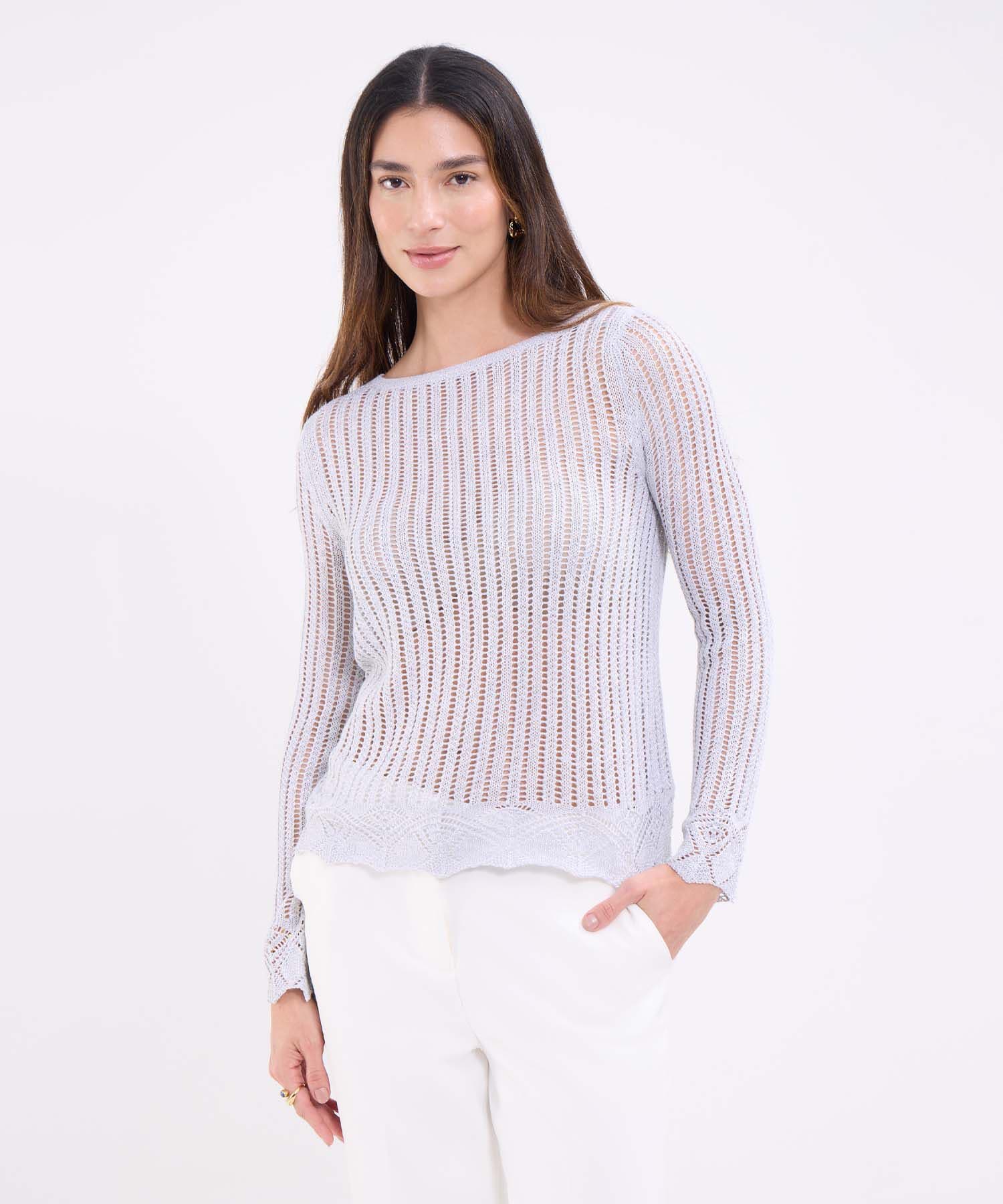 Buzo Granada Natural gris humo para mujer, vista principal