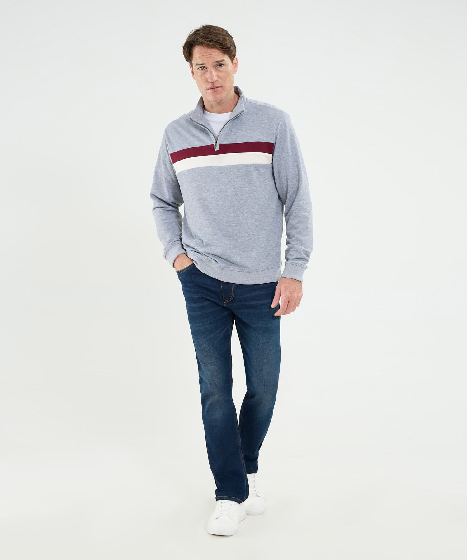 Buzo Lumbre Fluido gris humo para hombre, vista 2