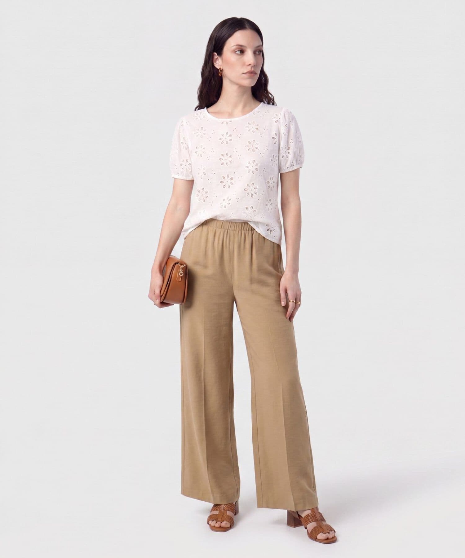 Blusa Sierra Natural blanco para mujer, vista 2