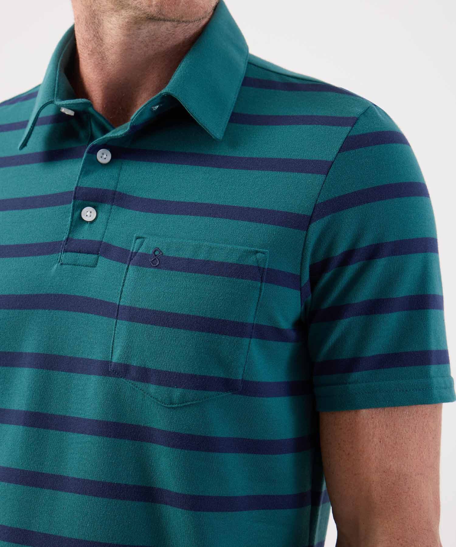 Polo Celeste Ligero verde oliva para hombre, vista 3