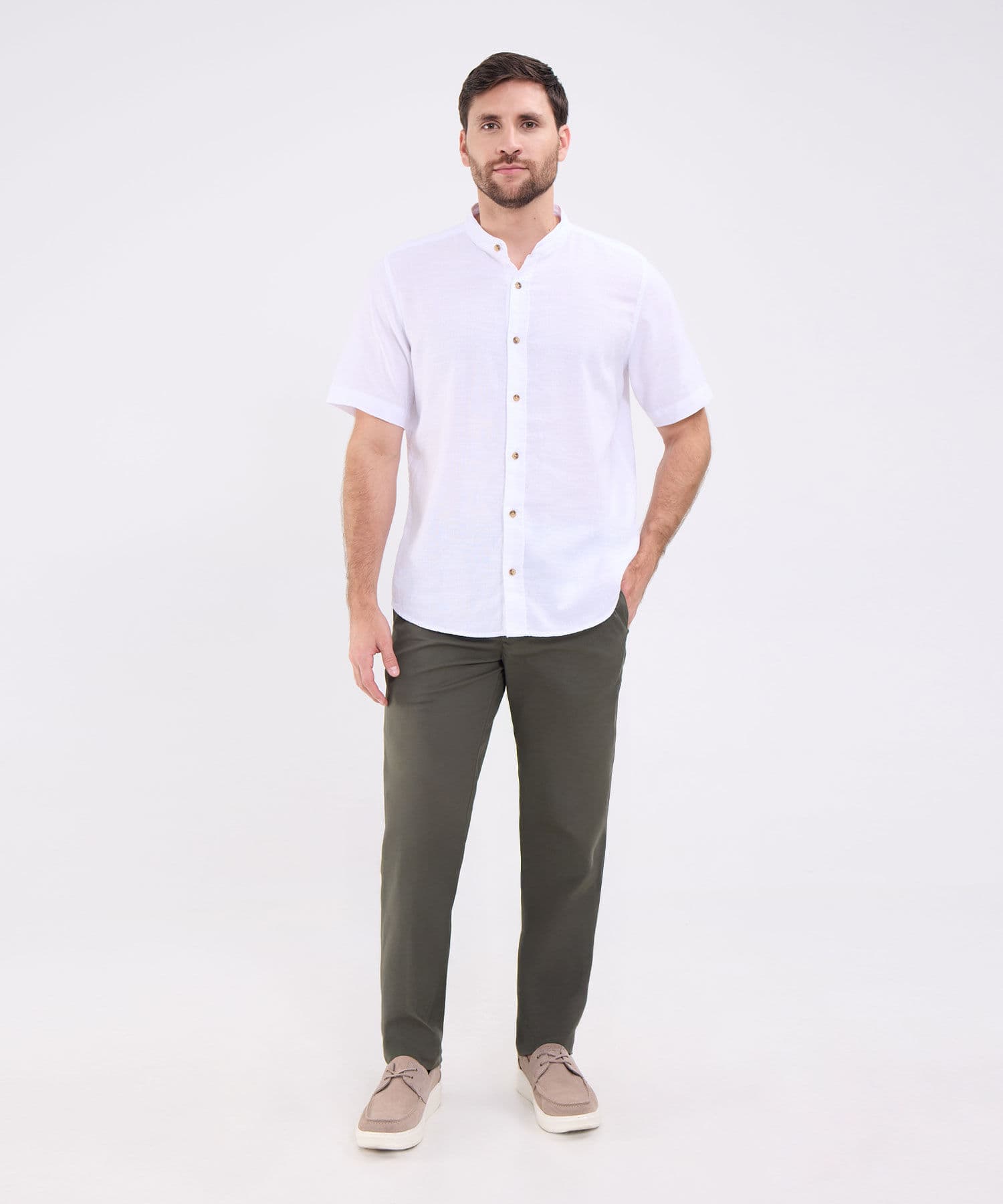 Camisa Litoral de Día blanco para hombre, vista 2