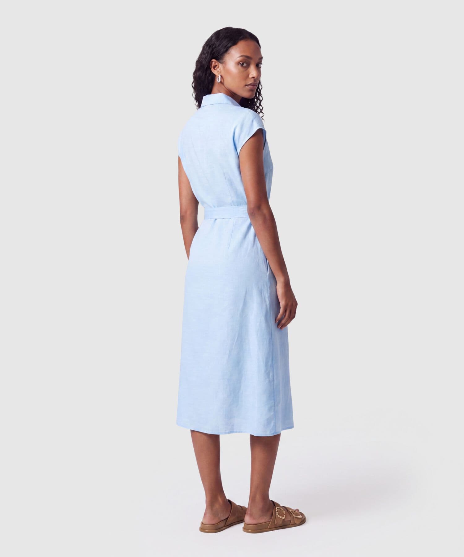 Vestido Horizonte de Día azul marino para mujer, vista 4