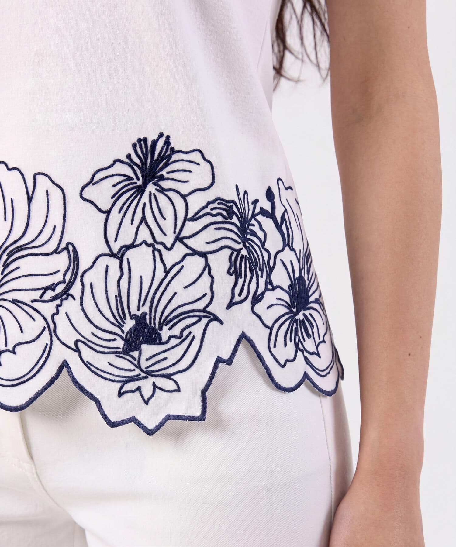 Camiseta Palma Urbano blanco para mujer, vista 3