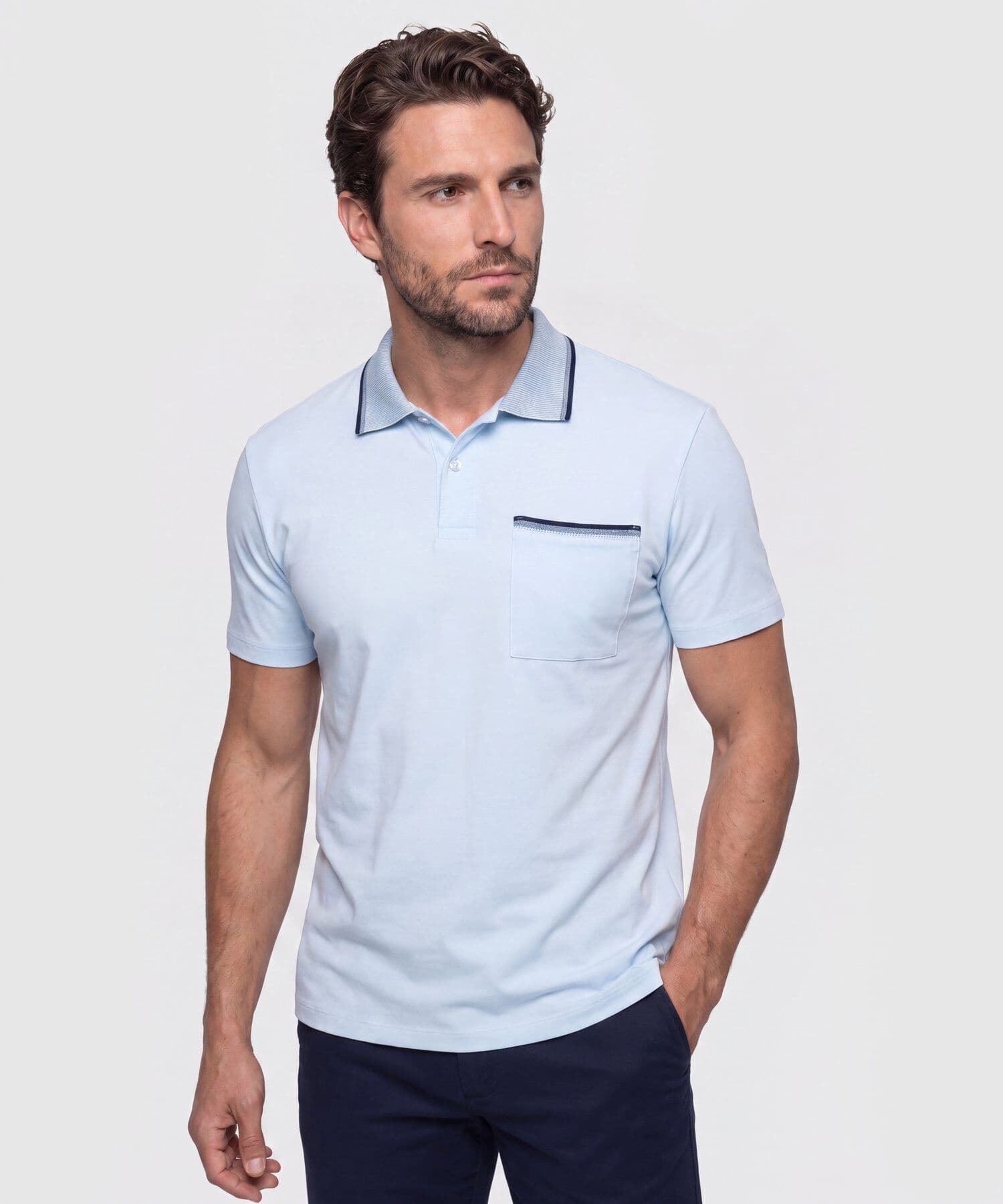 Polo Cobalto de Día azul marino para hombre, vista principal