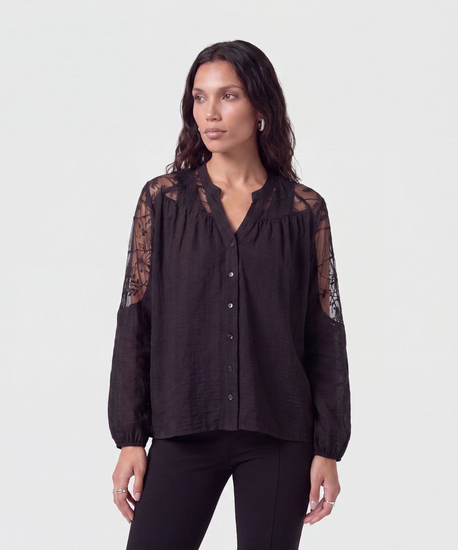 Blusa Alba Natural negro para mujer, vista principal