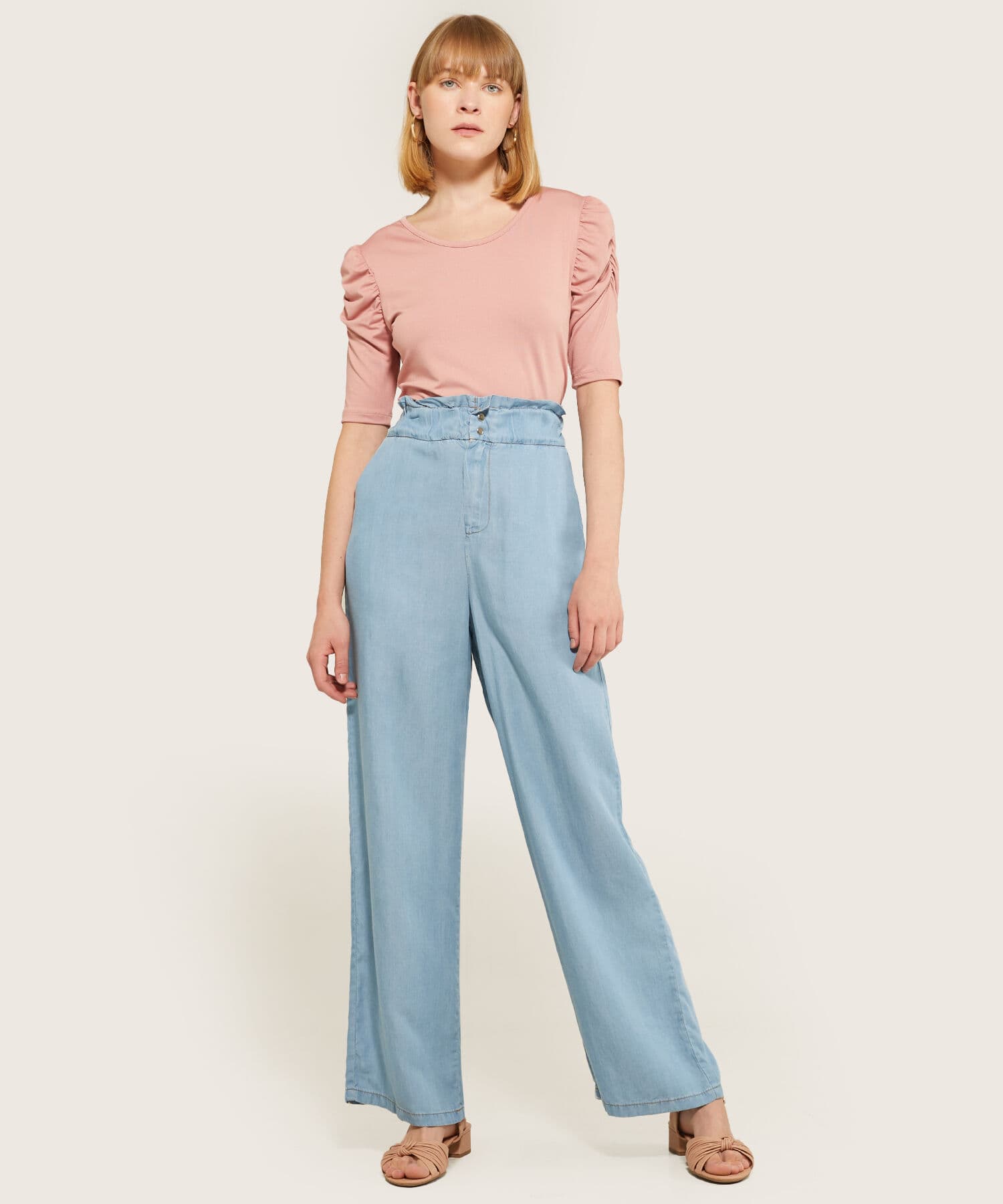 Camiseta Guayacán Sastre rosa empolvado para mujer, vista 4