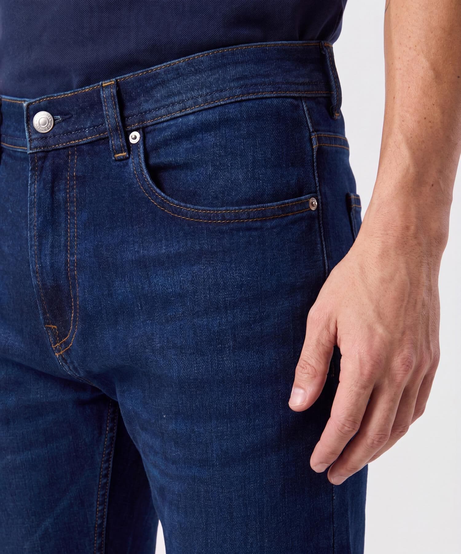 Jean Emilia Texturizado azul marino para hombre, vista 3