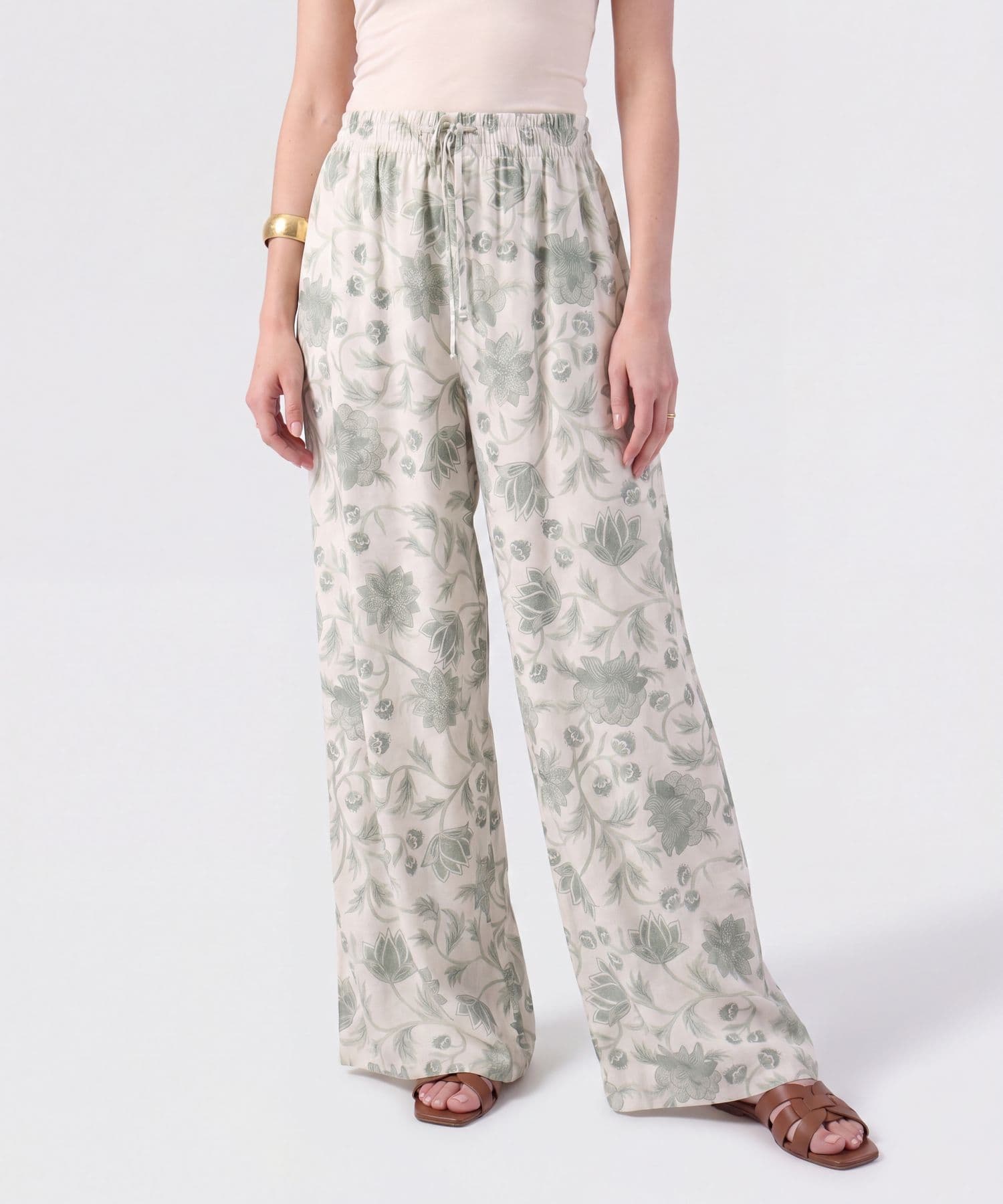 Pantalón Palma Natural verde oliva para mujer, vista principal