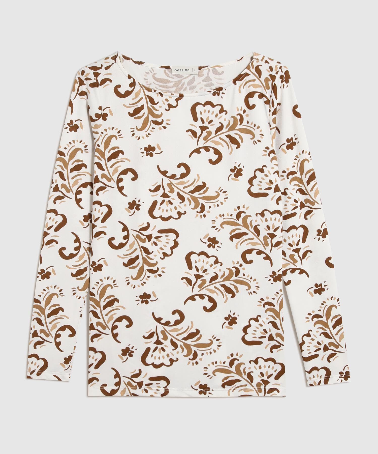 Camiseta Celeste Relajado café para mujer, vista principal