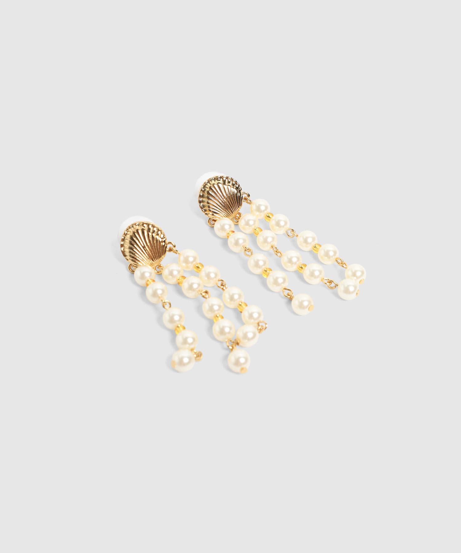 Aretes Guayacán Ligero dorado para mujer, vista 2