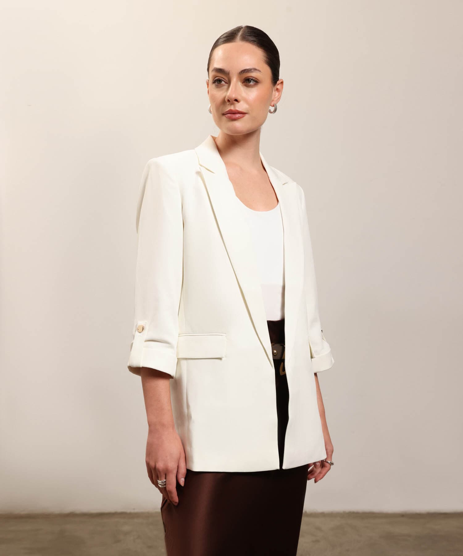 Chaqueta Marea Texturizado blanco para mujer, vista principal