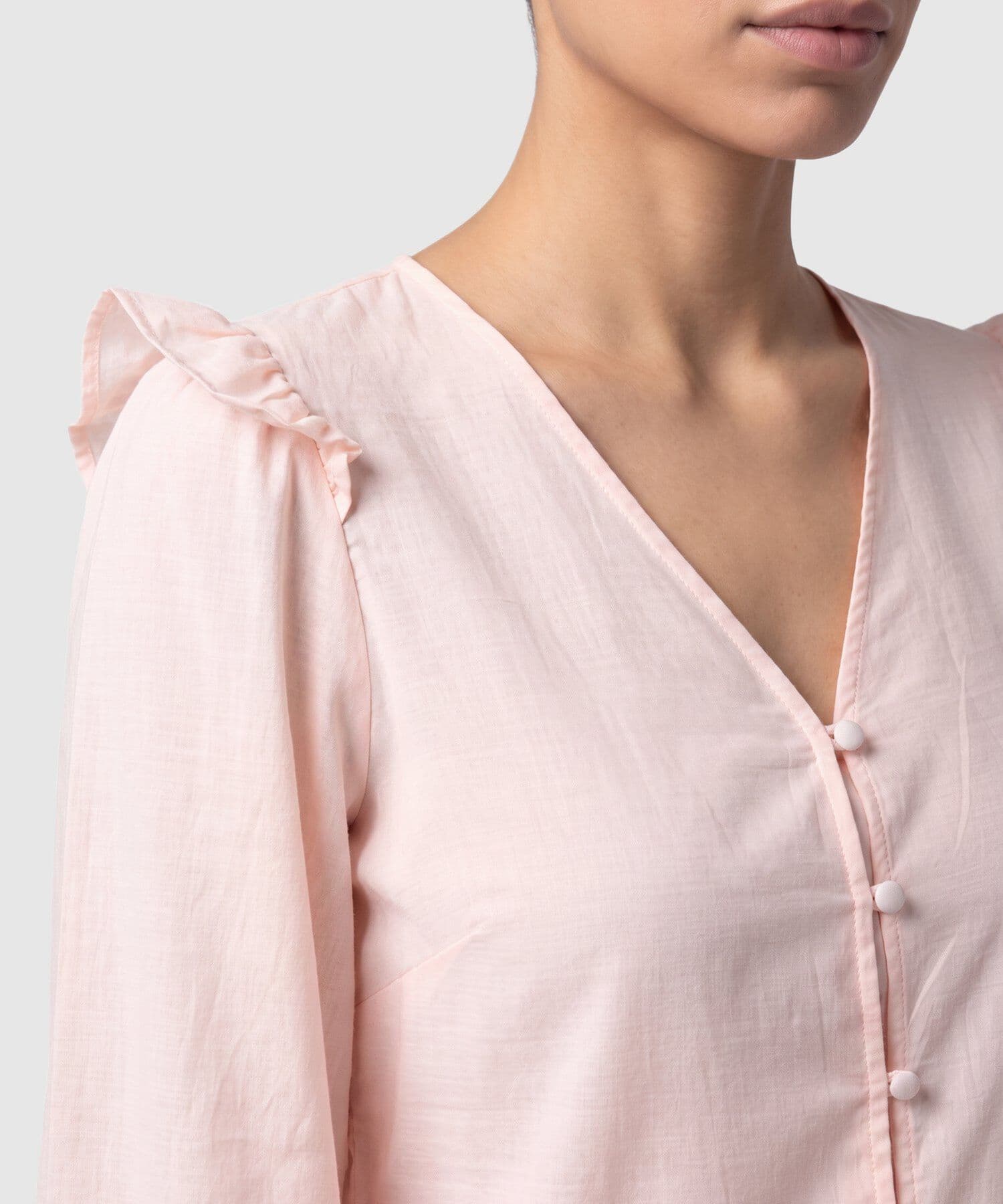 Blusa Marea Edición Índigo rosa empolvado para mujer, vista 3