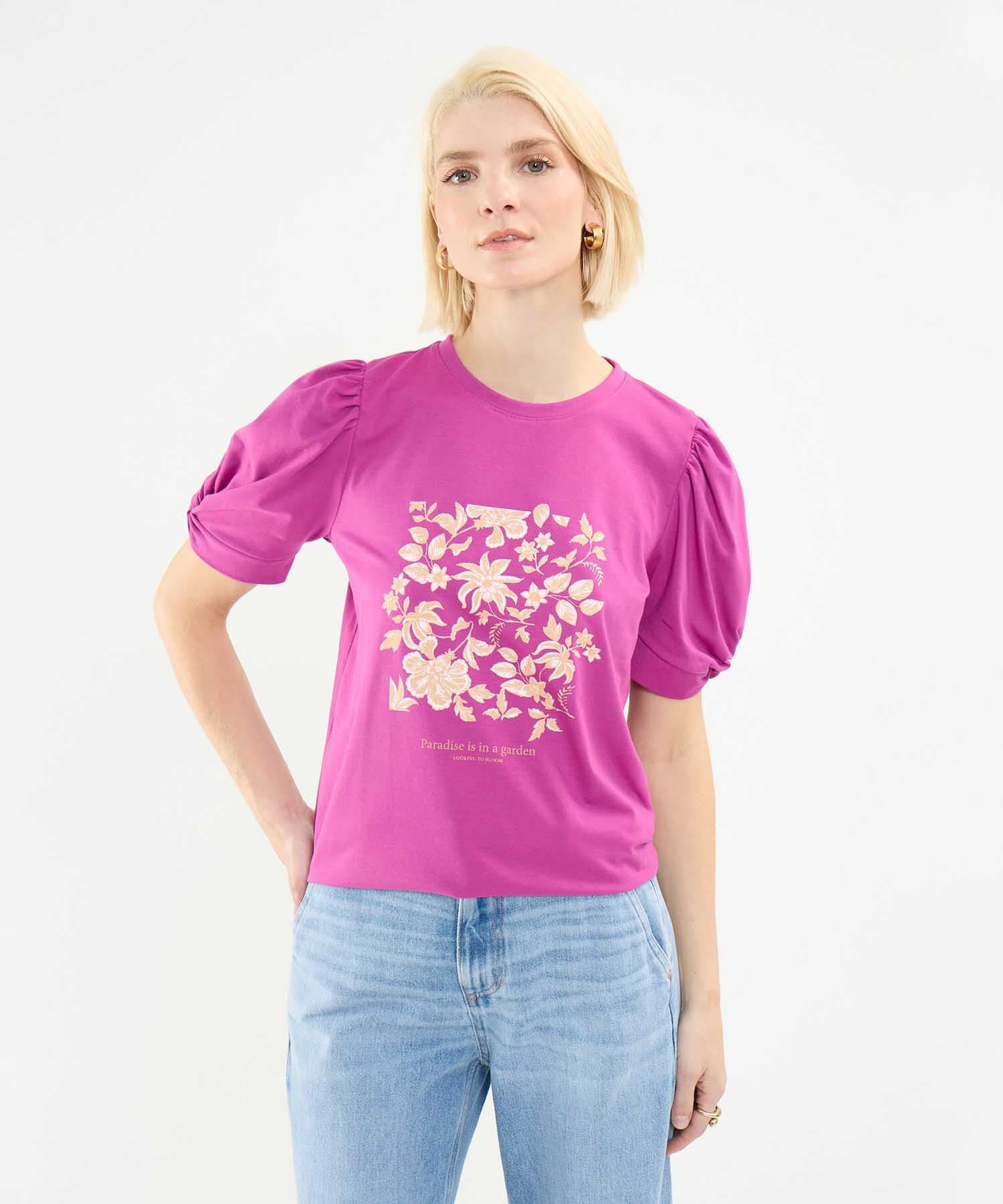 Camiseta Alba Esencial dorado para mujer, vista principal