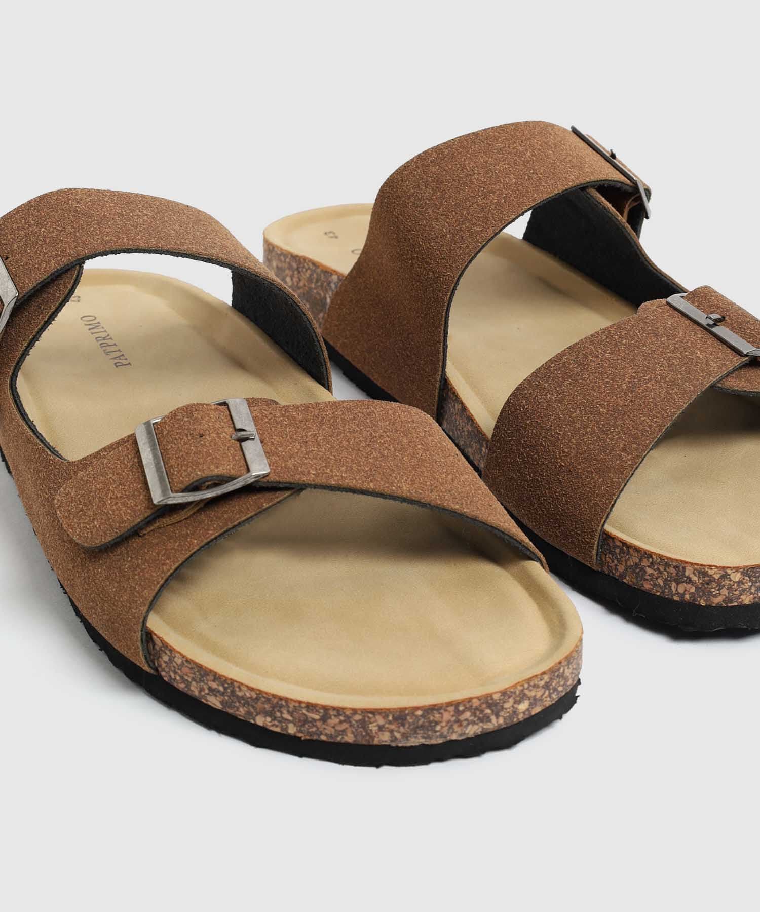 Sandalia Serena Edición Lino café para hombre, vista 3