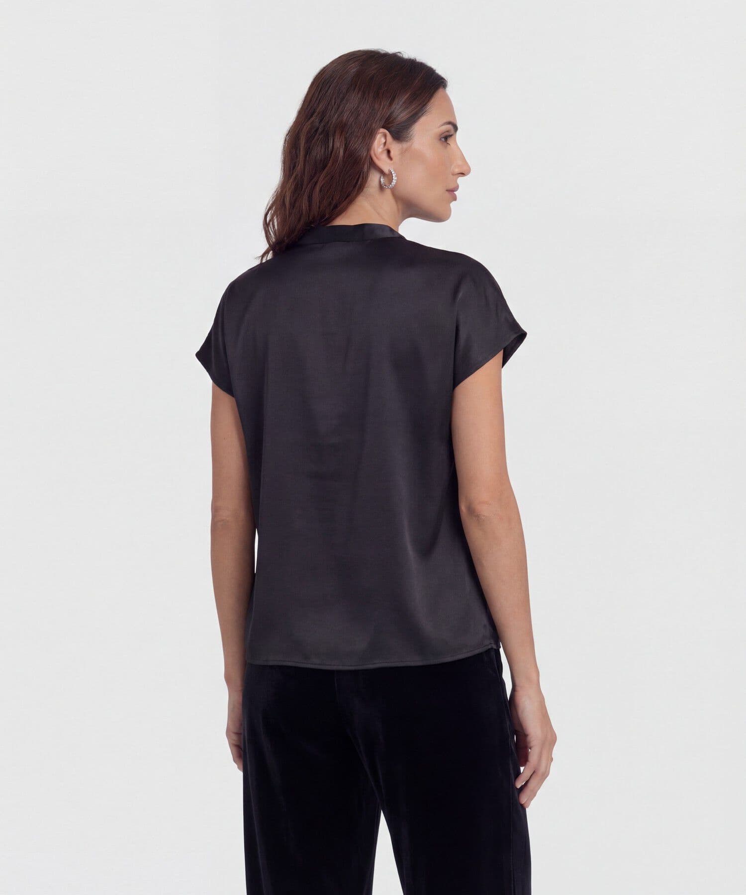 Blusa Cobalto Sastre negro para mujer, vista 4