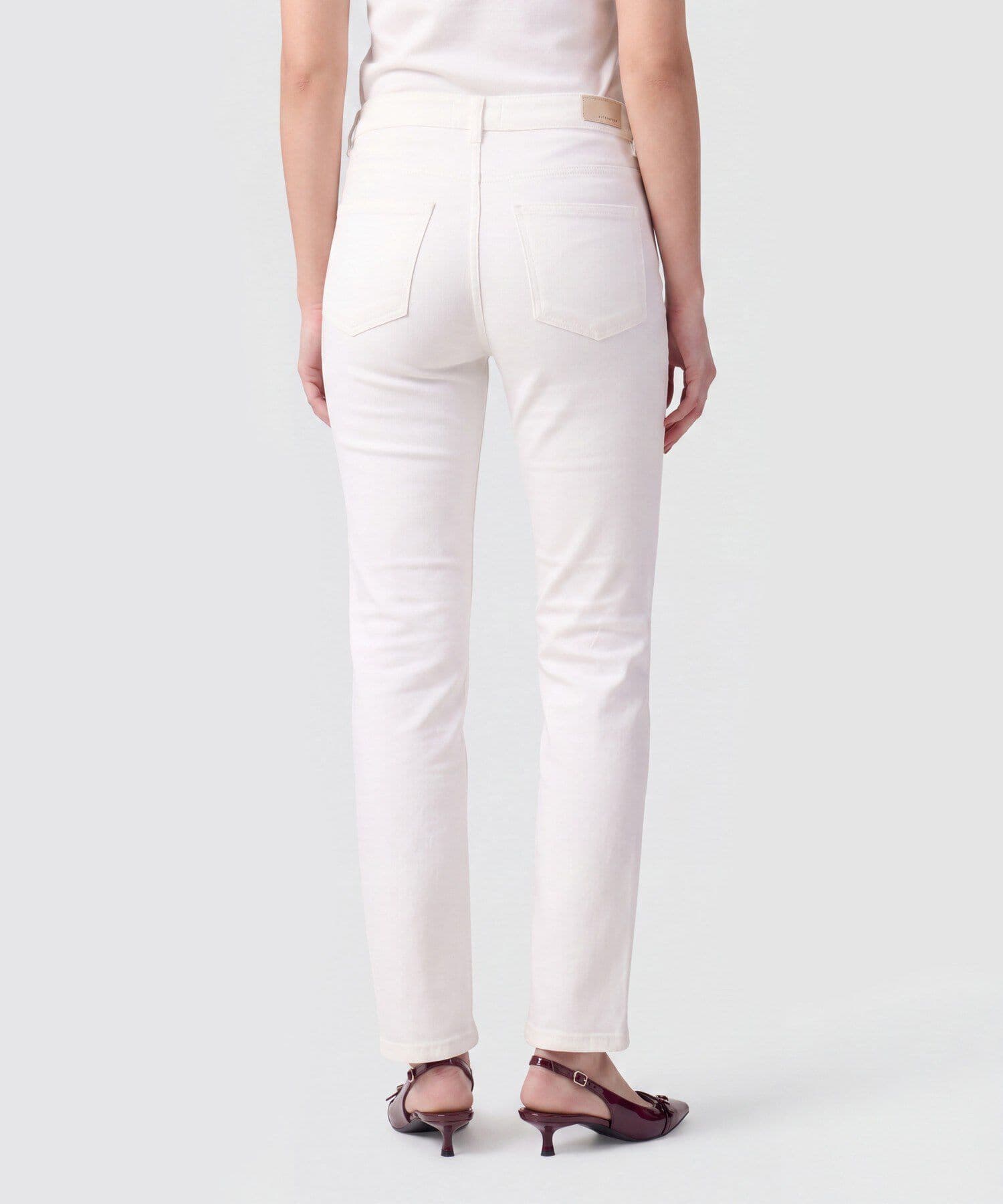 Jean Sabana Minimalista blanco para mujer, vista 4
