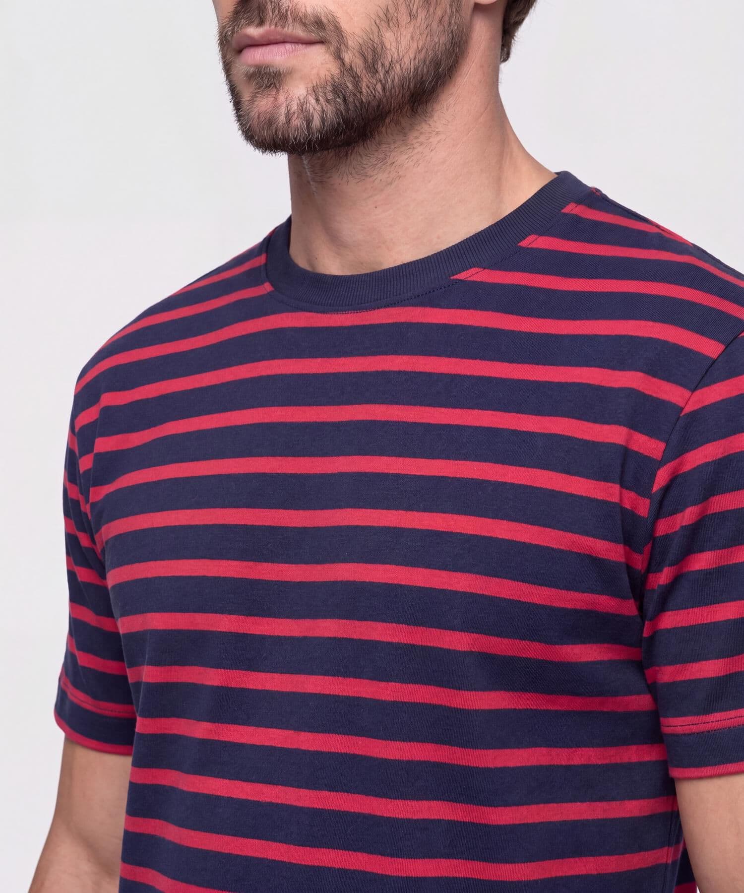 Camiseta Cobalto Clásico azul marino para hombre, vista 3