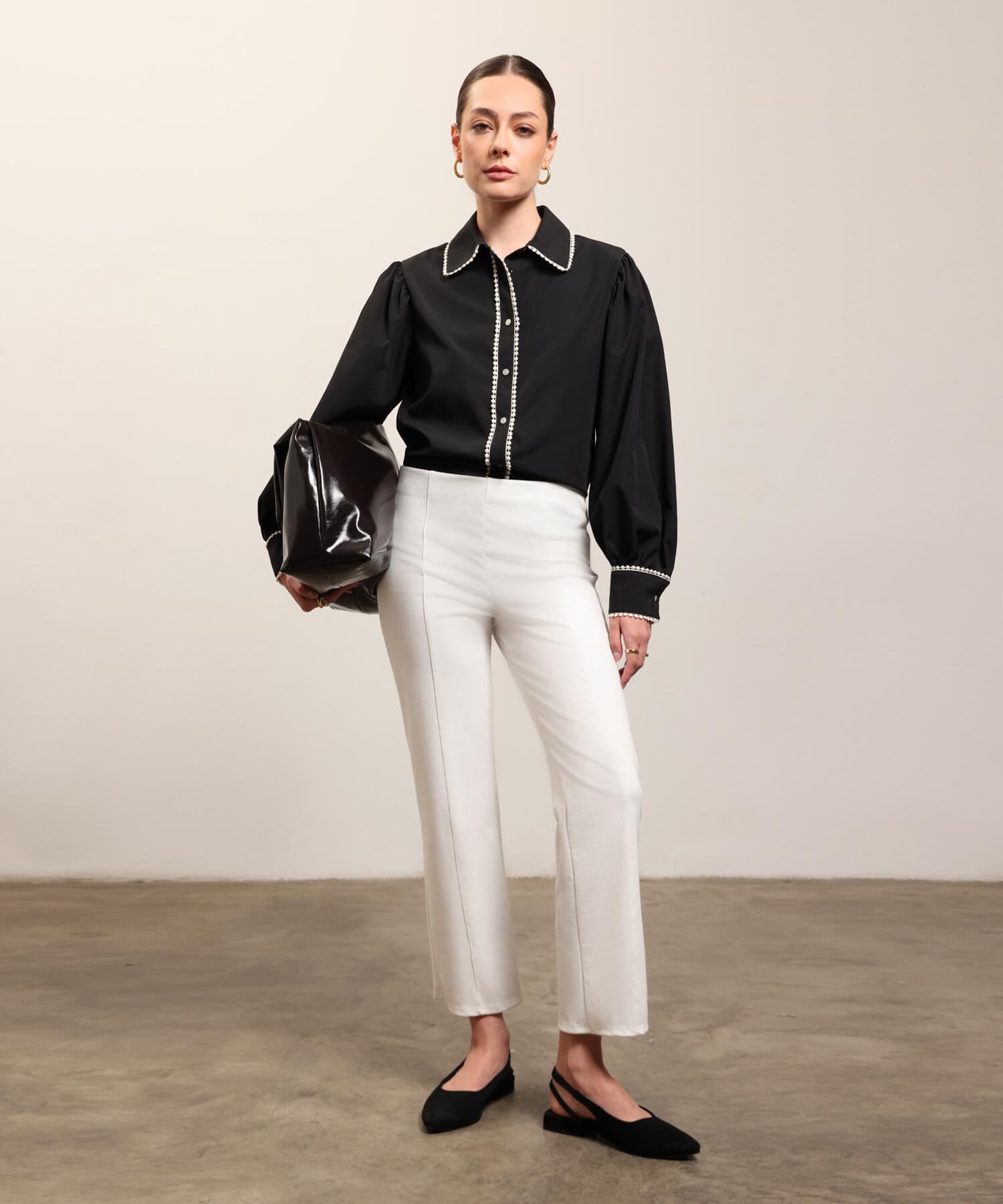 Pantalón Tierra de Ciudad blanco para mujer, vista 2