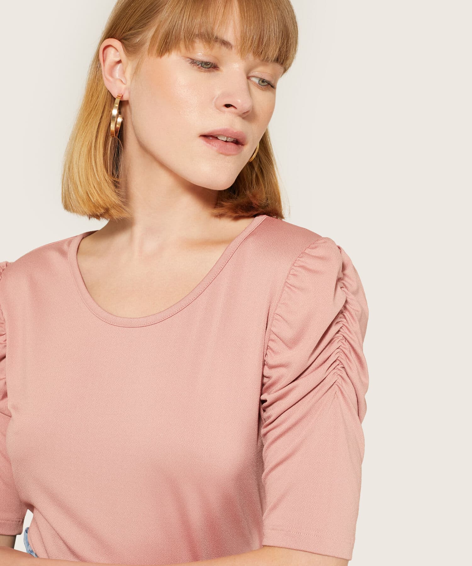 Camiseta Guayacán Sastre rosa empolvado para mujer, vista 2