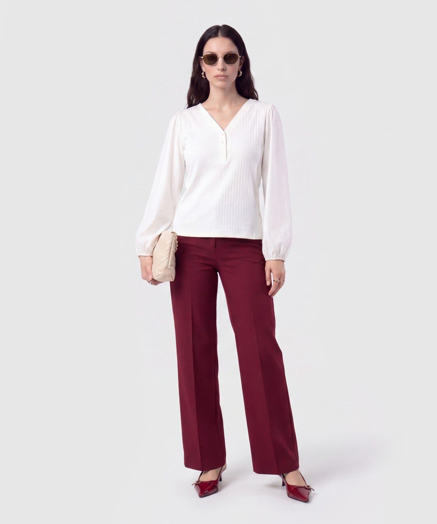 Camiseta Coral Ligero blanco para mujer, vista 2
