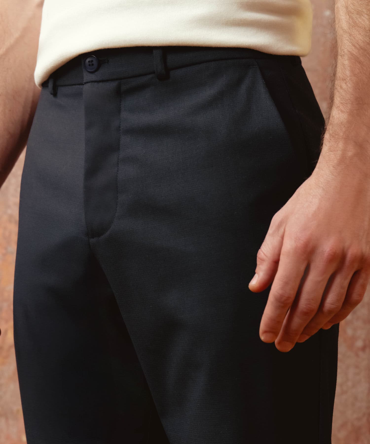 Pantalón Cauce Relajado azul marino para hombre, vista 3