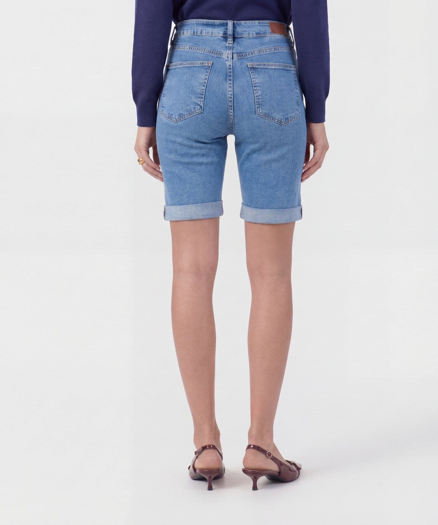 Bermuda Valentina de Viaje azul marino para mujer, vista 4