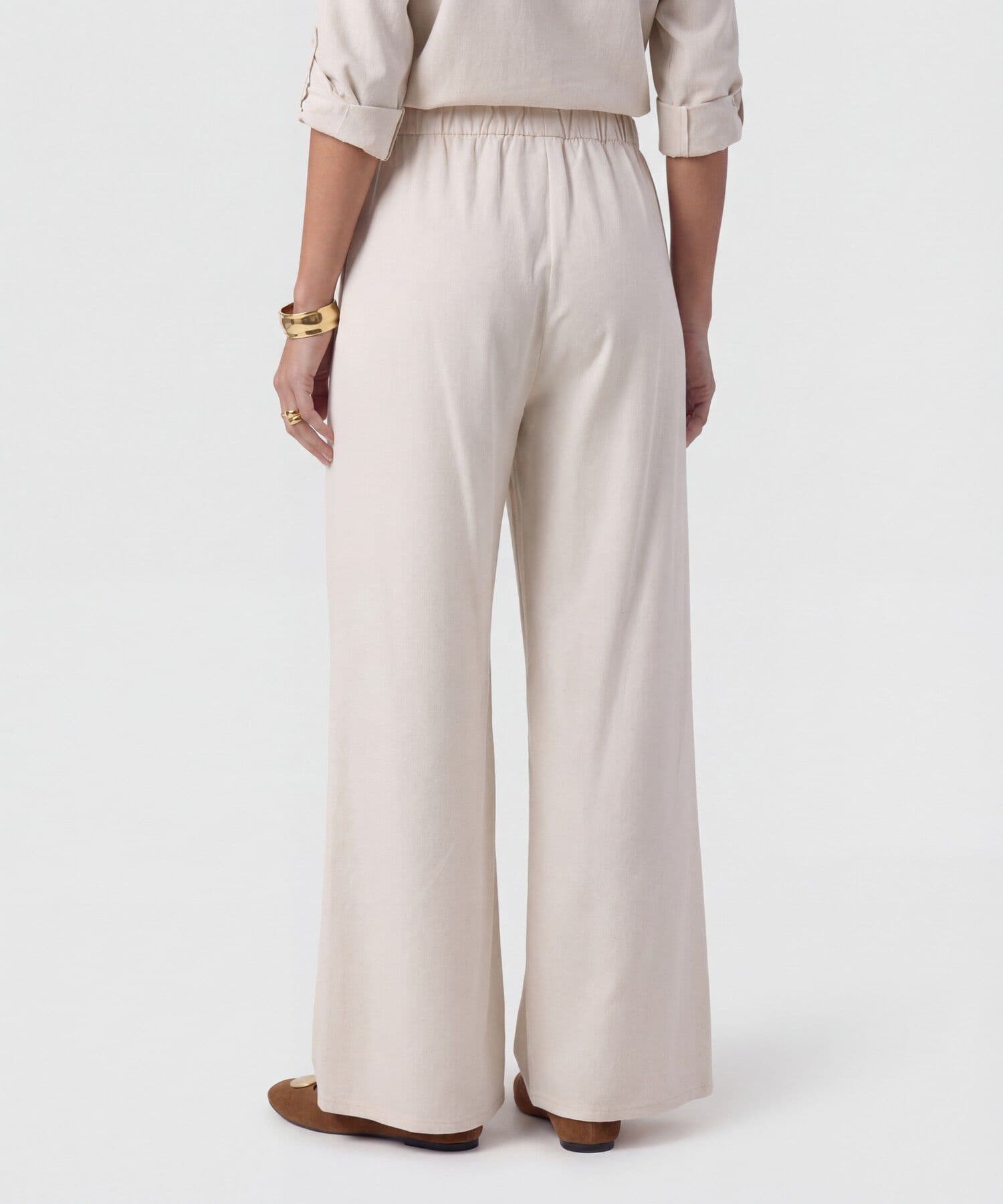 Pantalón Dorada Clásico arena para mujer, vista 4