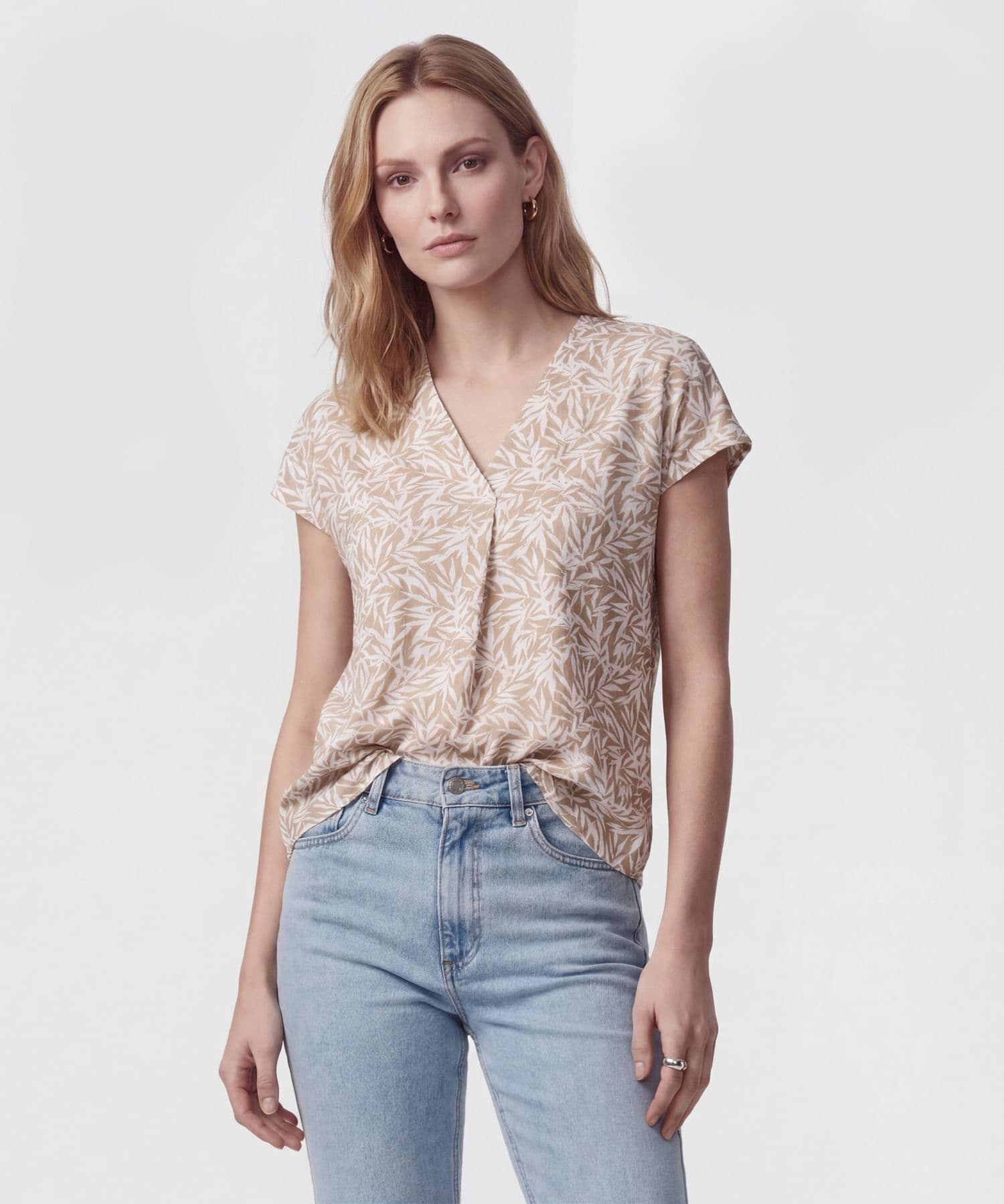 Camiseta Sabana Natural arena para mujer, vista principal
