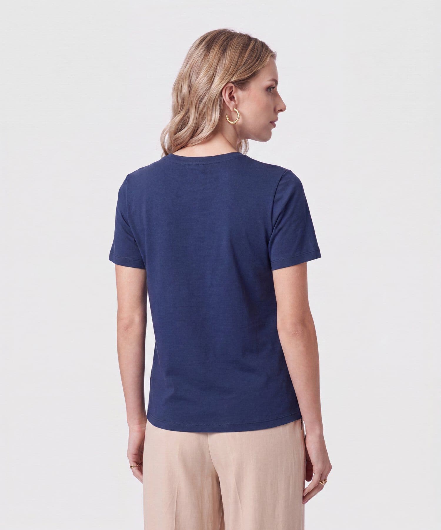 Camiseta Carmín Urbano azul marino para mujer, vista 4