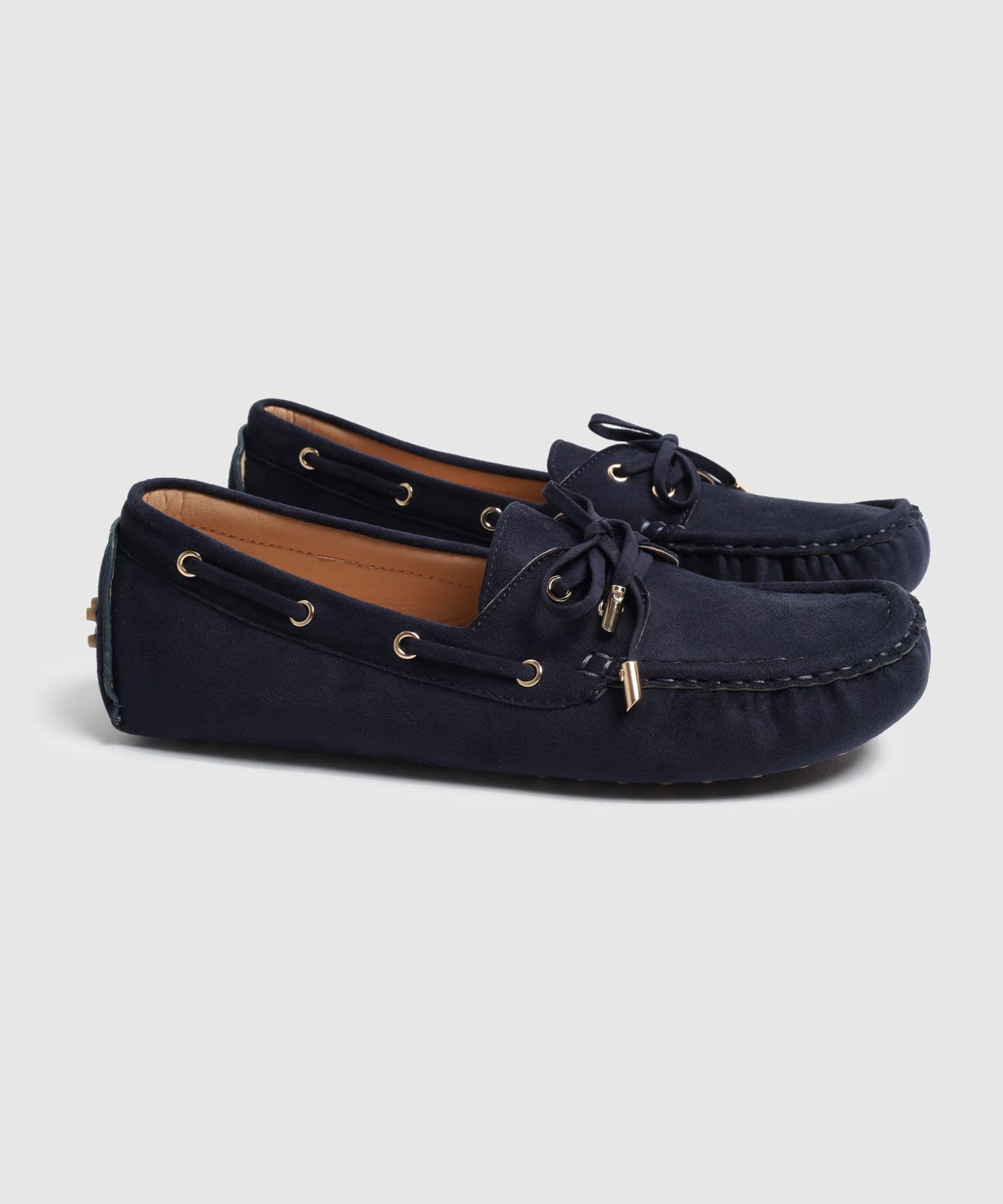 Mocasines Carmín Fluido azul marino para mujer, vista 2