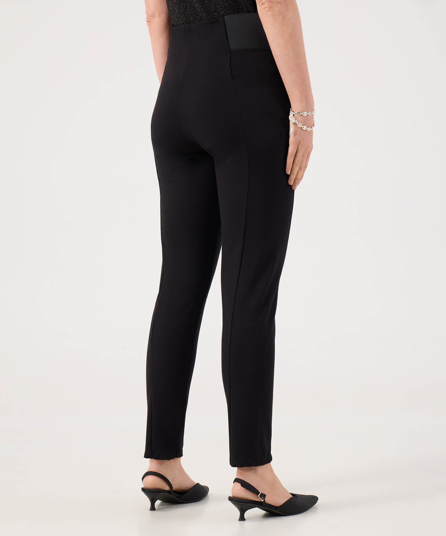 Camiseta Calima Texturizado negro para mujer, vista 4