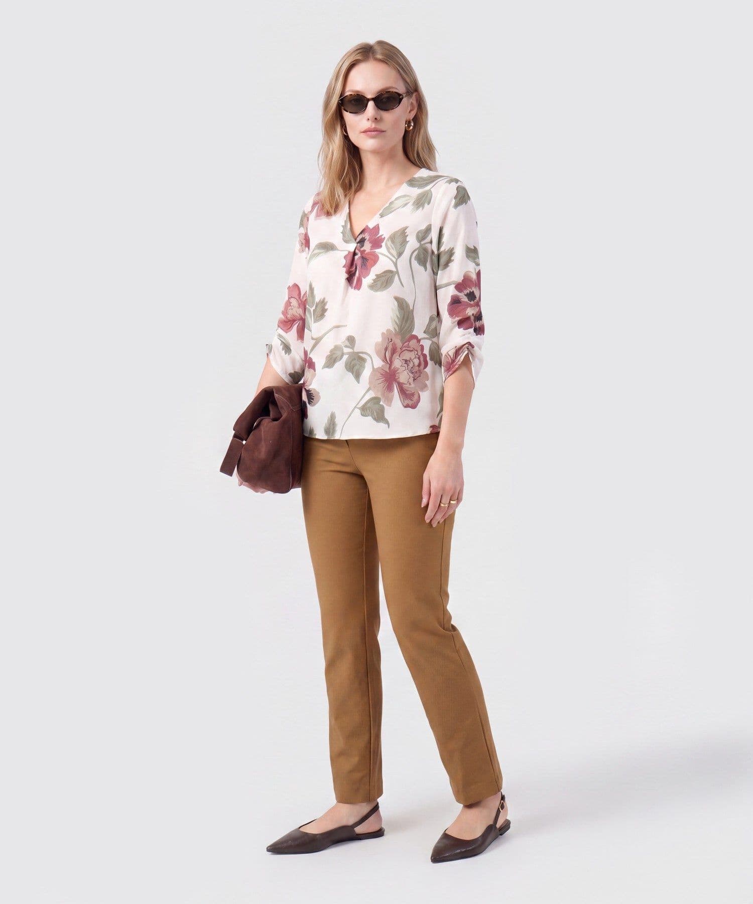 Blusa Alba Sastre blanco para mujer, vista 2